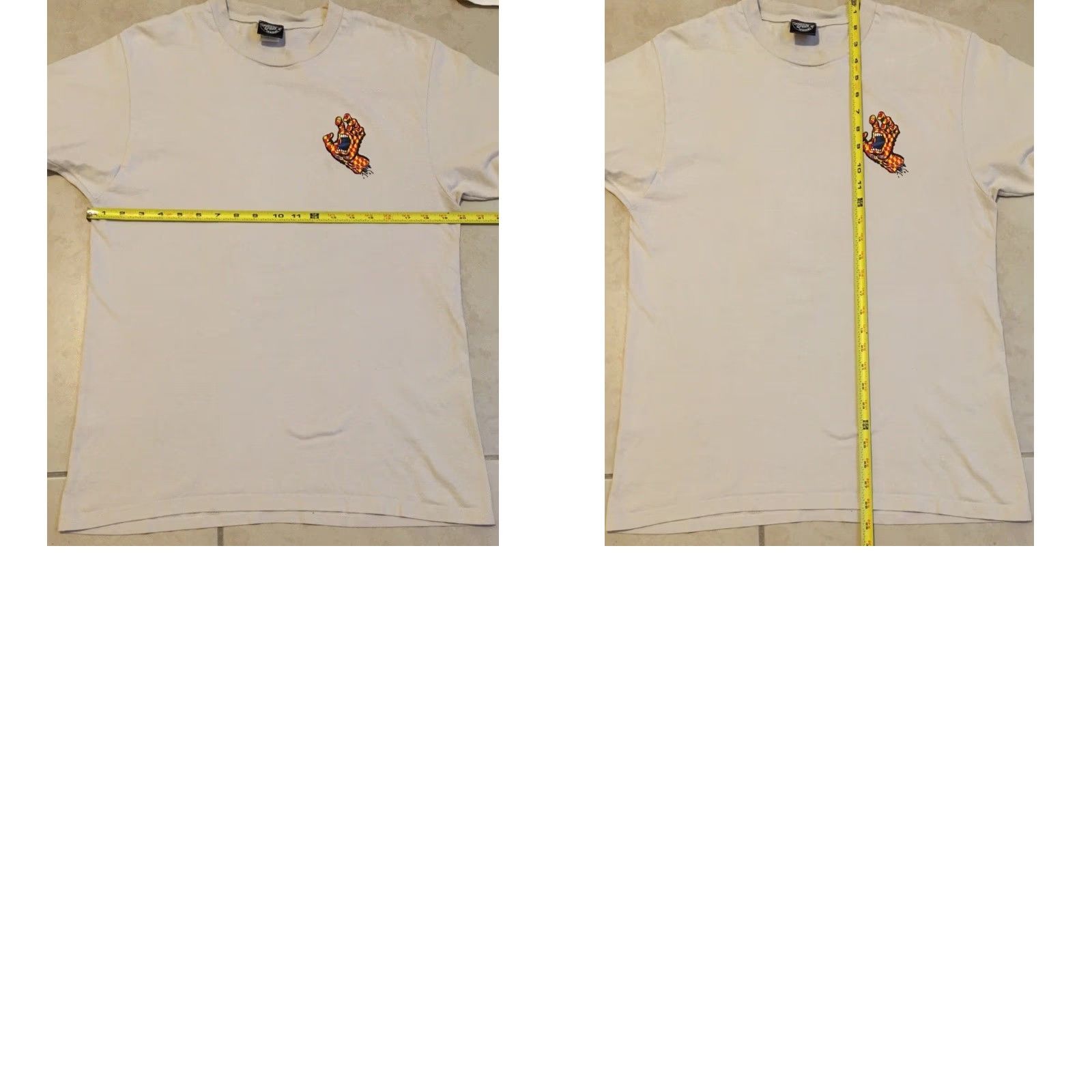 Thrasher VINTAGE Santa Cruz Skateboards Faded Shirt M Beige Thrasher 80s 90s Beach California Skate Graphic Tee Mens -? Size US M / EU 48-50 / 2 - 9 Thumbnail
