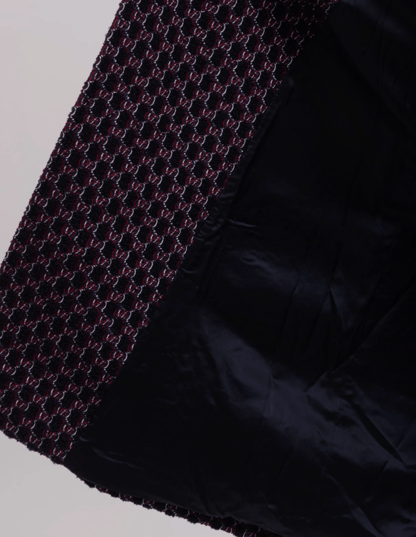 Gucci GUCCI Monogram Tweed Coat Size US L / EU 52-54 / 3 - 5 Thumbnail