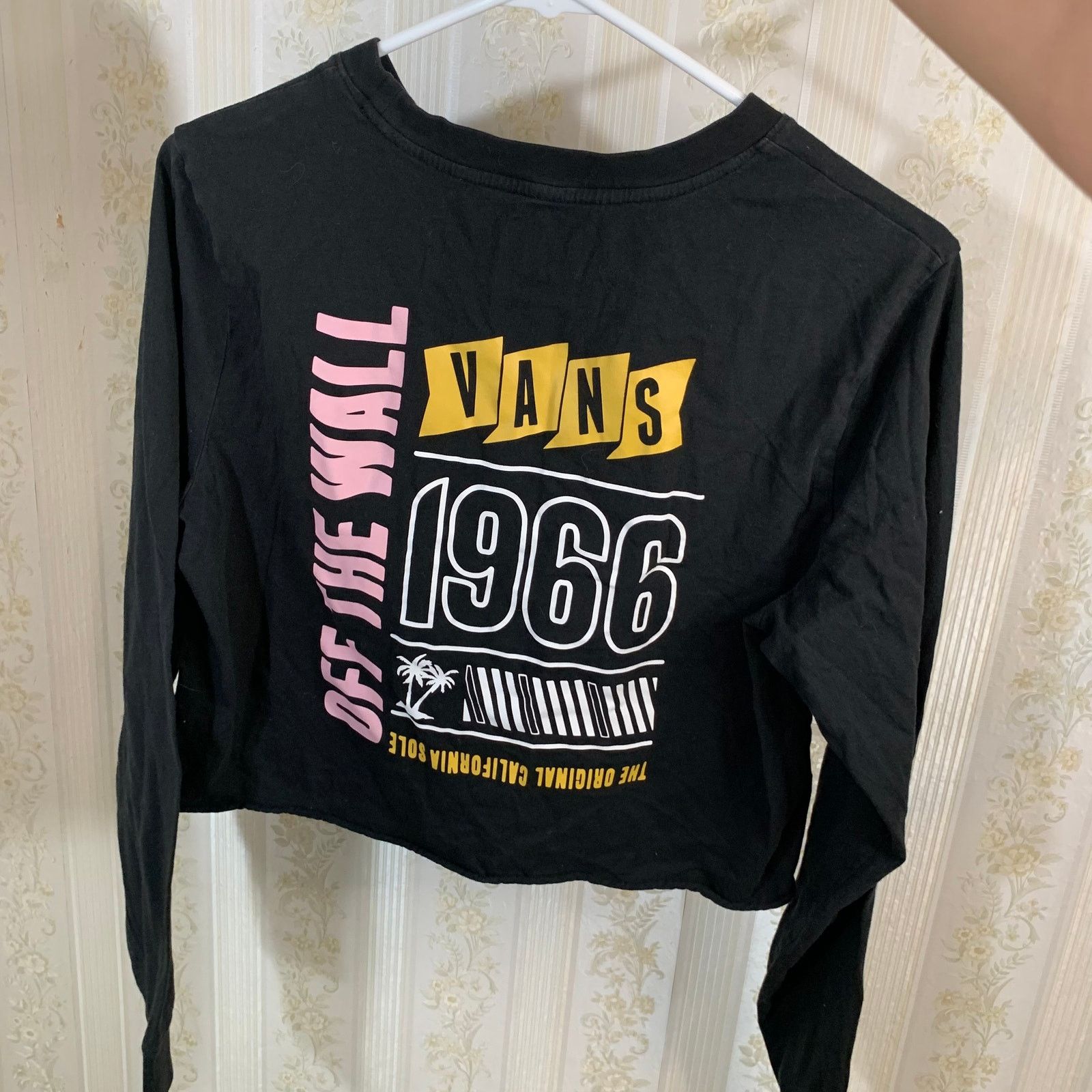 Vans VANS Black Long Sleeved Cropped Tee Size M Size M / US 6-8 / IT 42-44 - 3 Thumbnail