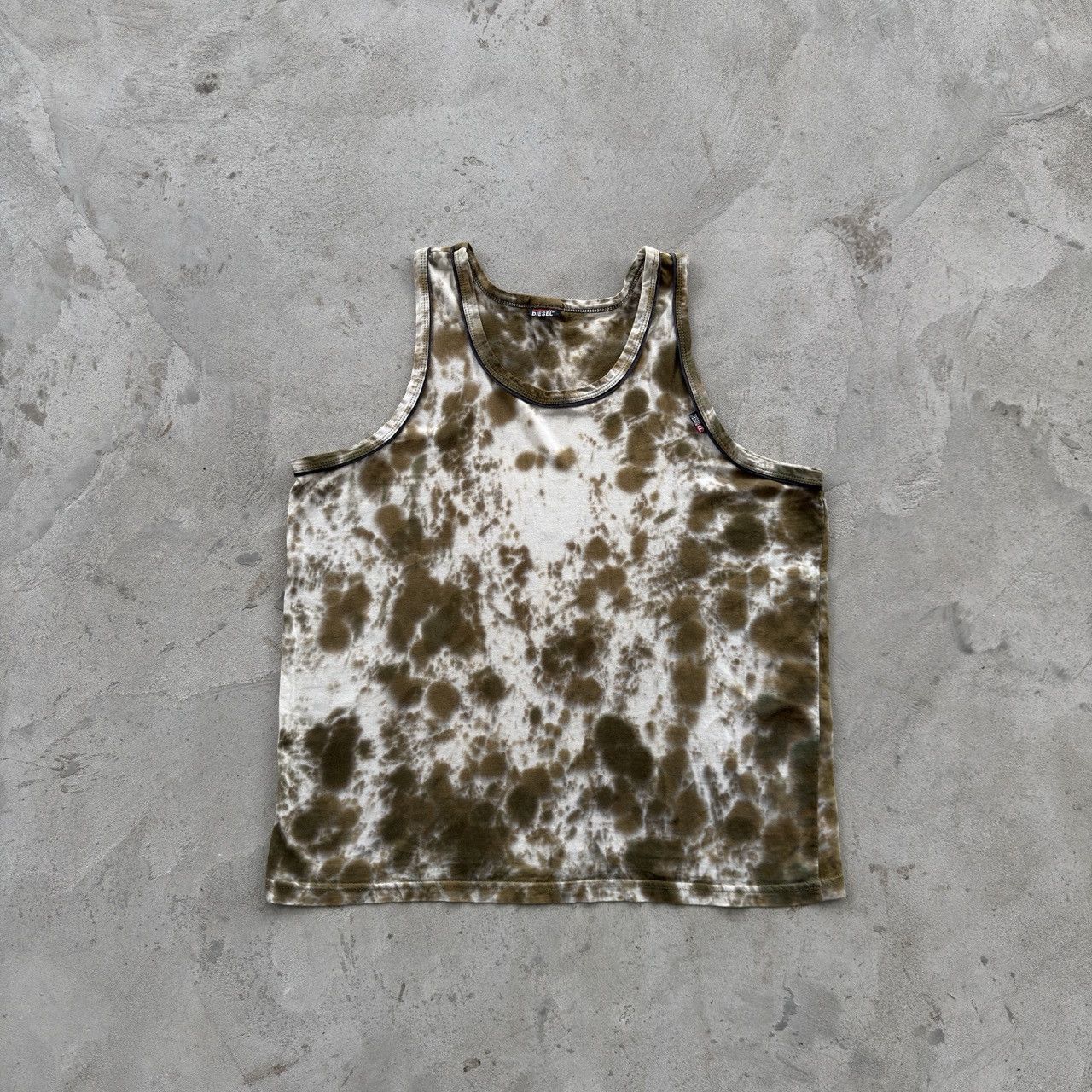 Diesel Vintage 90s Diesel Tank Top Sleeveless Tie Dye Tee Shirt Size US S / EU 44-46 / 1 - 1 Thumbnail