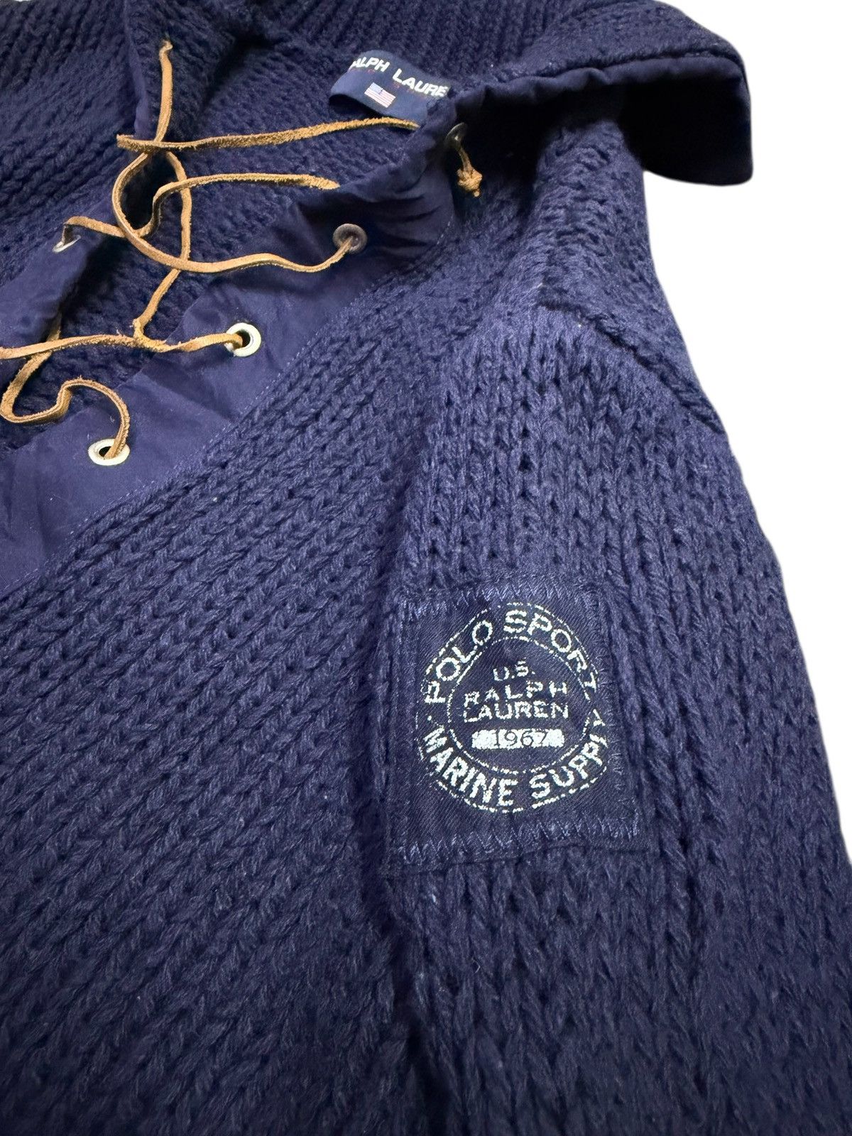 Polo Ralph Lauren Vintage Polo Sport Marine Supply Lace Up Polo Ralph Lauren Size US M / EU 48-50 / 2 - 5 Thumbnail