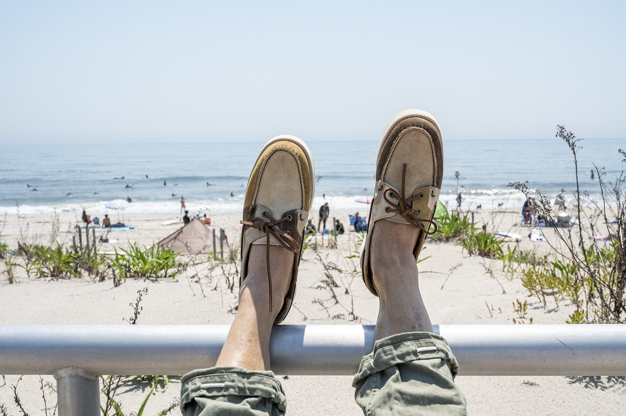 Engineered Garments × Sebago Engineered Garments x Rossisland Jib EVA Desert Tones Size US 9 / EU 42 - 1 Thumbnail