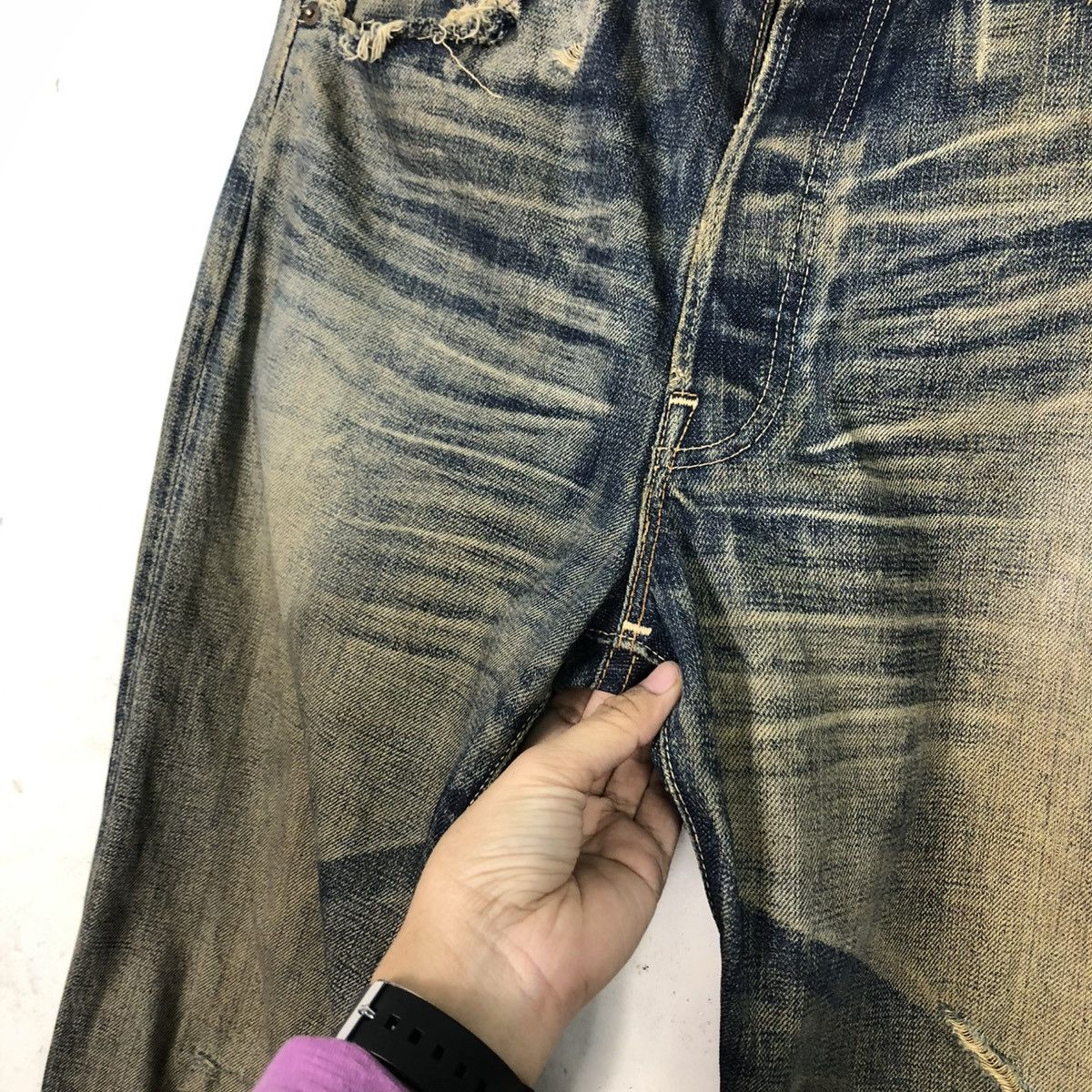 Levi's 🔥VINTAGE REPRODUCTION LEVI’S BIG E REDLINE DENIM LOT 501 Size US 34 / EU 50 - 19 Thumbnail