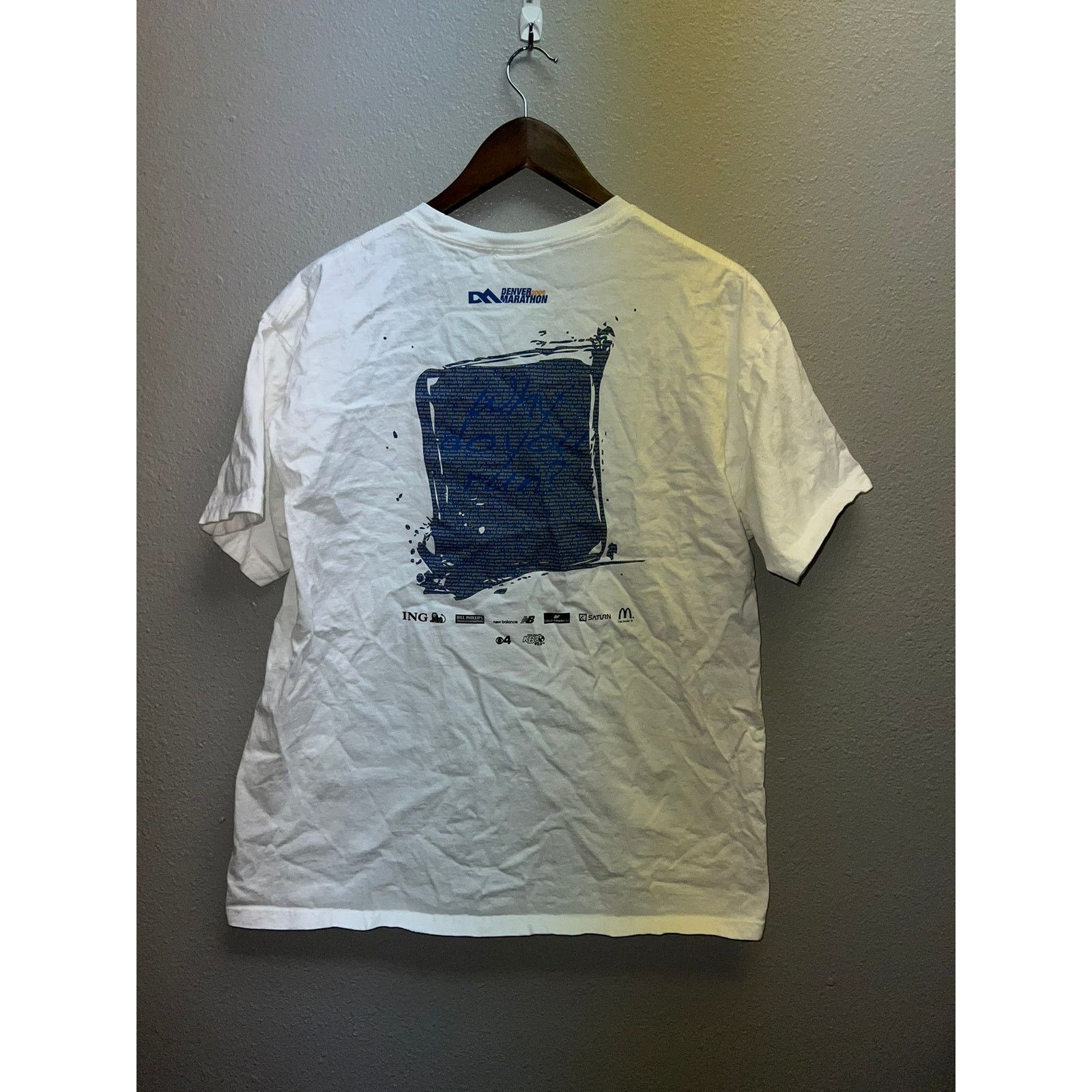 Hanes Denver Marathon Shirt DM 08 Running Run Colorado CO Shirt L Size US L / EU 52-54 / 3 - 6 Thumbnail