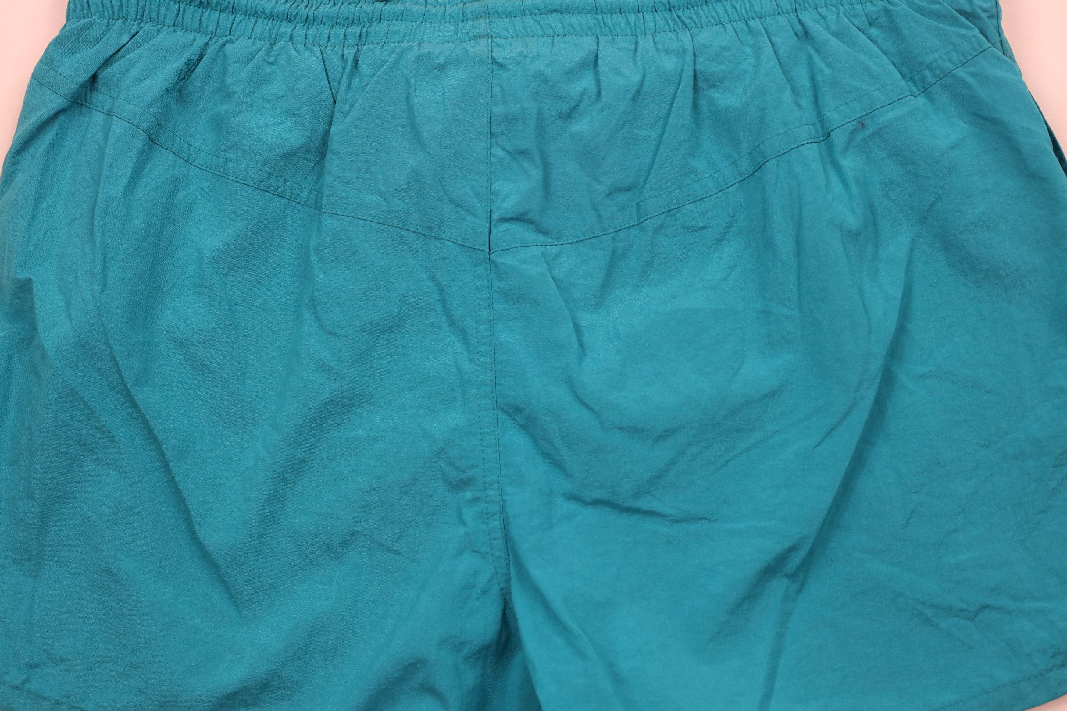 Speedo × Vintage Vintage 90s Speedo Lined Above Knee Shorts Trunks Blue Nylon Size US 36 / EU 52 - 10 Thumbnail