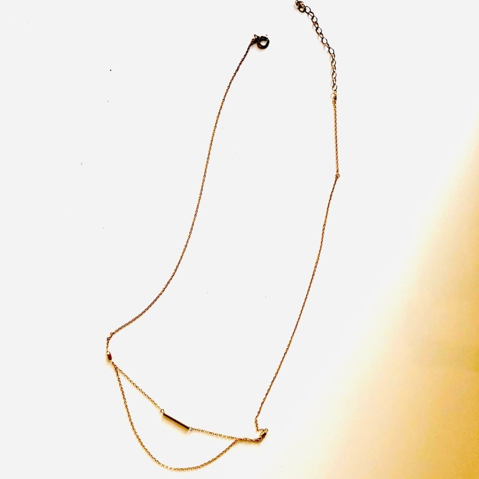 Nordstrom NEW NORDSTROM 18kt Gold Fill Chain Dainty Necklace Jewelry Size ONE SIZE - 2 Thumbnail