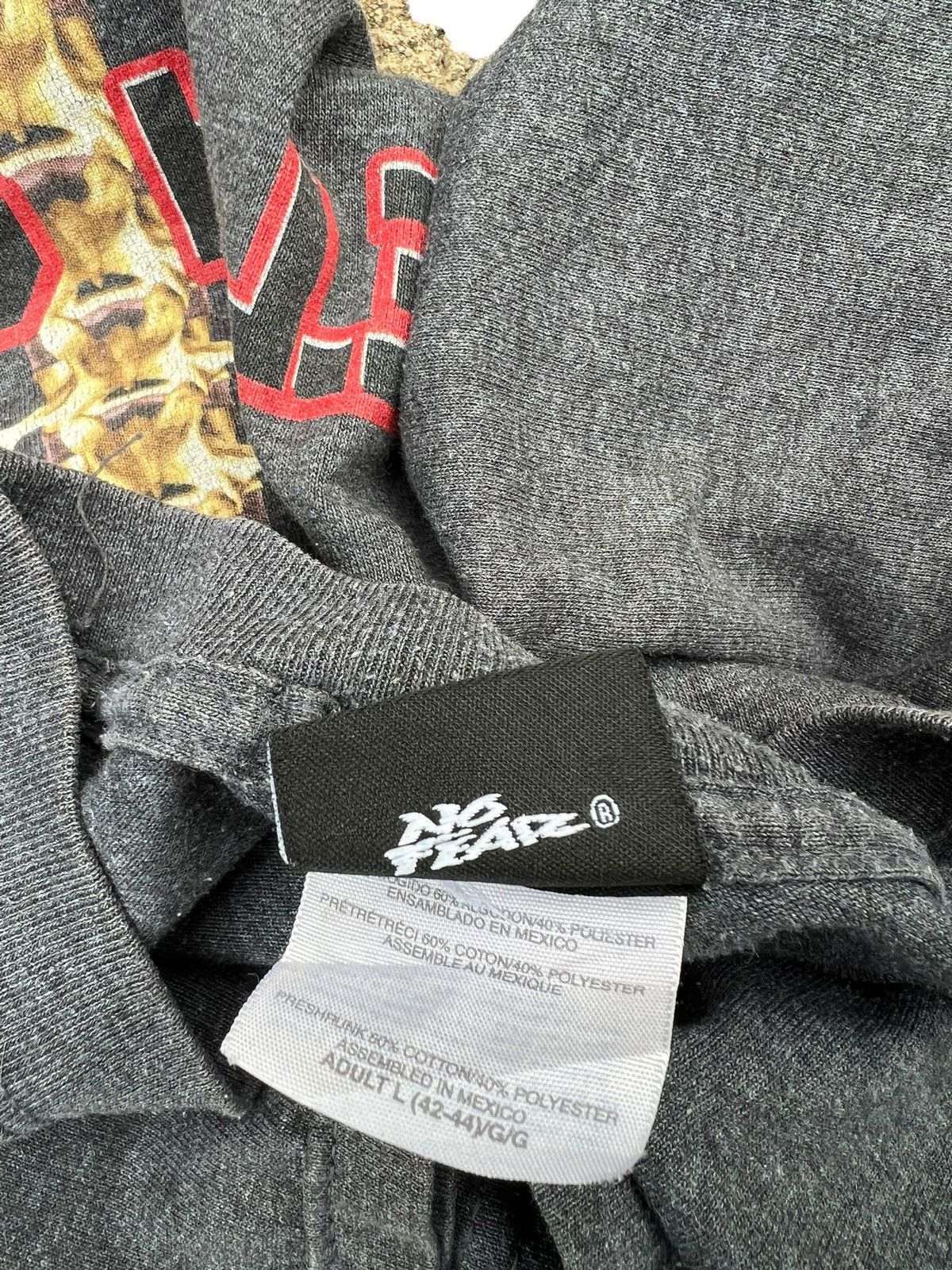 No Fear Vintage Y2K 00s No Fear GET A SPINE Grey tee Size US L / EU 52-54 / 3 - 19 Thumbnail