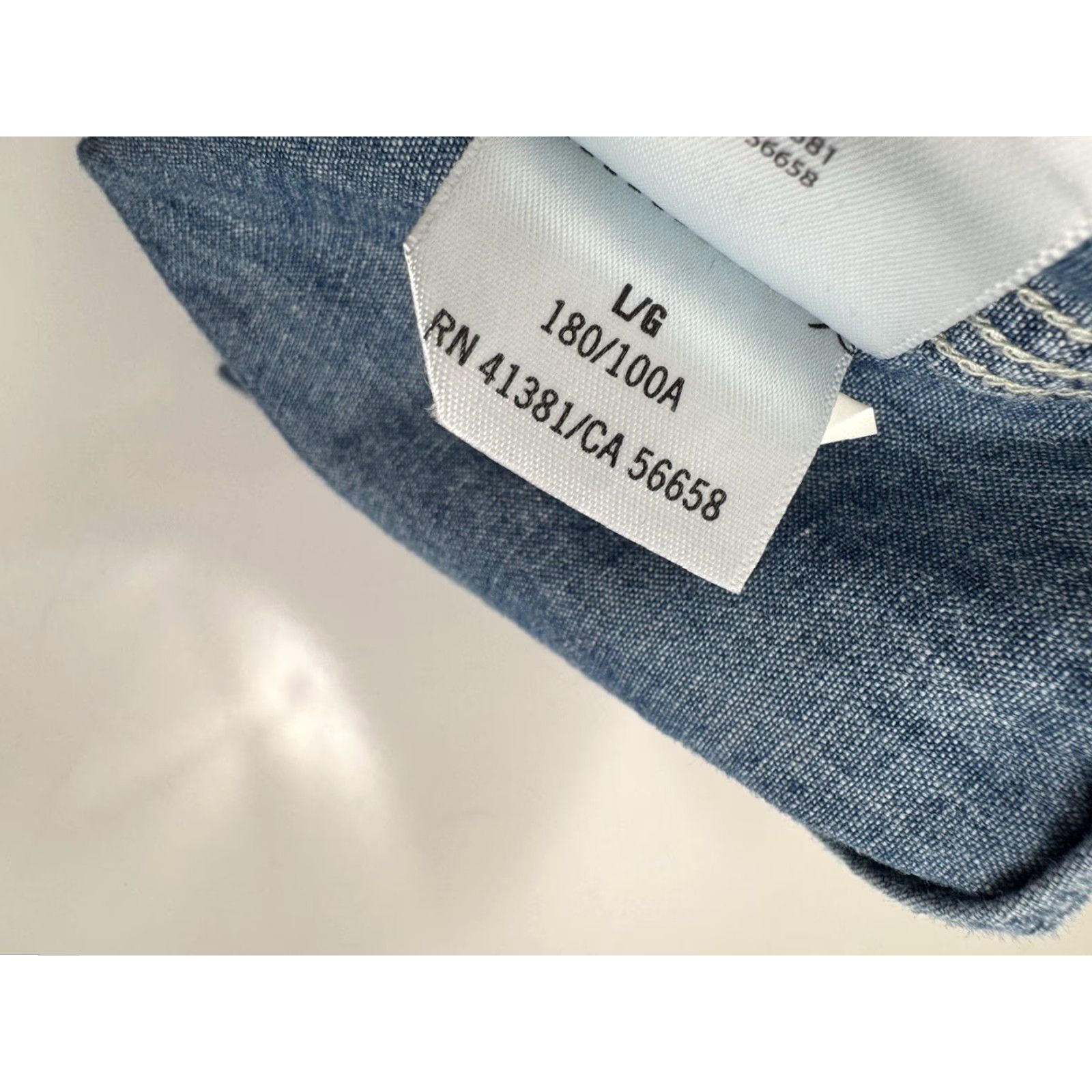 Polo Ralph Lauren POLO RALPH LAUREN Chambray Lightweight Denim Feel Shirt L Long Sleeve Button-Up Men Blue Size US L / EU 52-54 / 3 - 6 Thumbnail