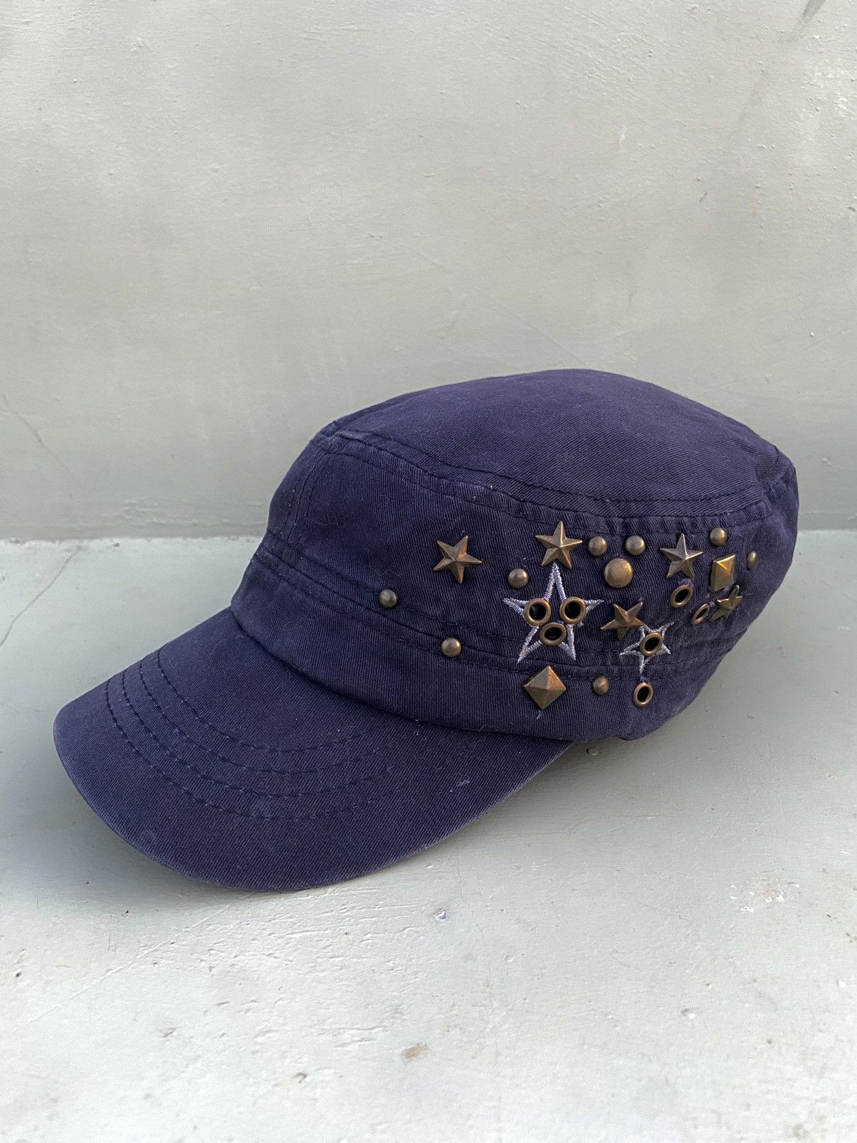 【未使用】IF SIX WAS NINE hat 00s dead stock If Six Was Nine 2000s water ink ink show patrol hat studded star