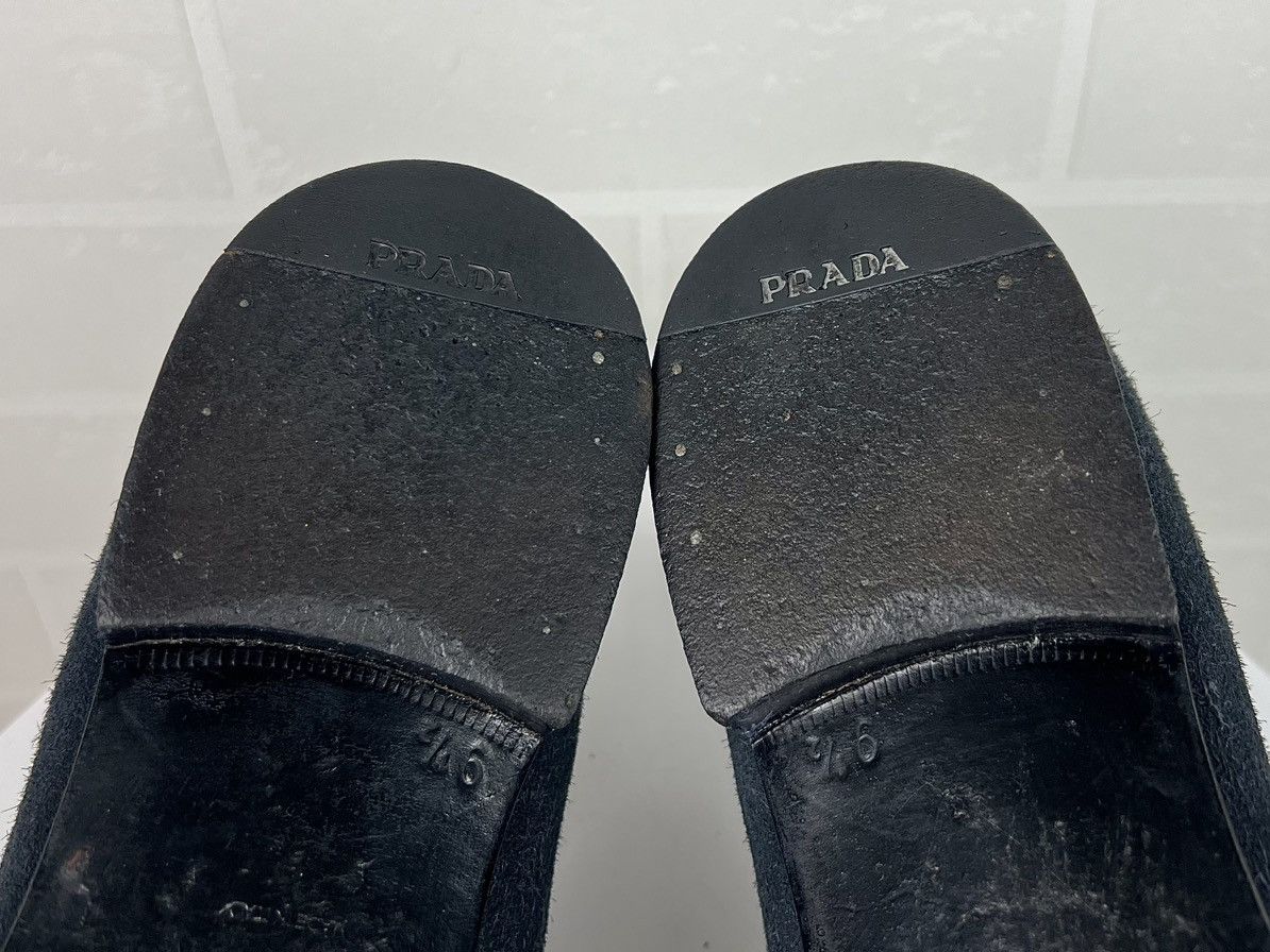 Prada PRADA MILANO Loafers Suede Leather Dress Shoes Blue Men's Size US 10.5 / EU 43-44 - 12 Thumbnail