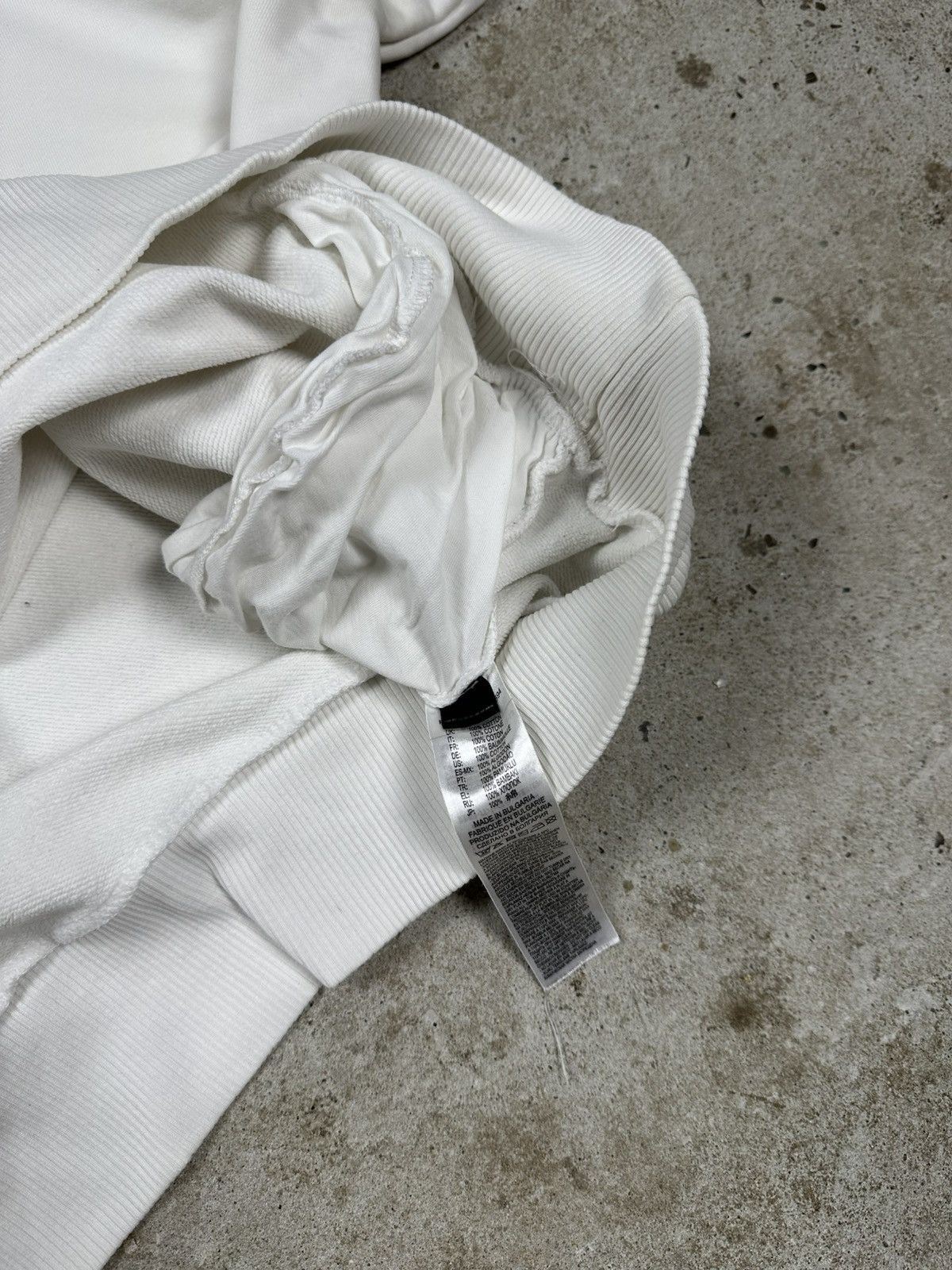 Diesel × Vintage Vintage Y2K Diesel Hybrid Logo White Boxy Hoodie Sweatshirt Size US L / EU 52-54 / 3 - 10 Thumbnail