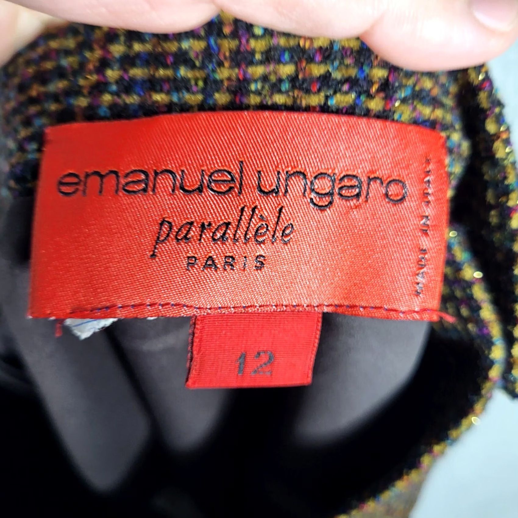 Emanuel Ungaro Emanuel Ungaro Women's Skirt Pencil Plaid Knee Length Size 12 Multicolor Size 34" / US 12 / IT 48 - 5 Thumbnail