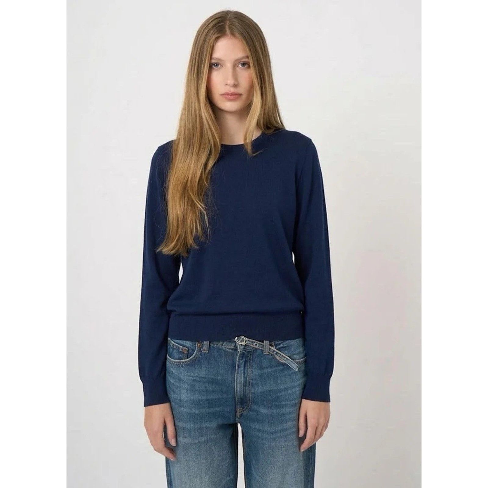 Other NWT Repeat Cotton Blend Navy Lightweight Sweater 40 M Size M / US 6-8 / IT 42-44 - 1 Thumbnail