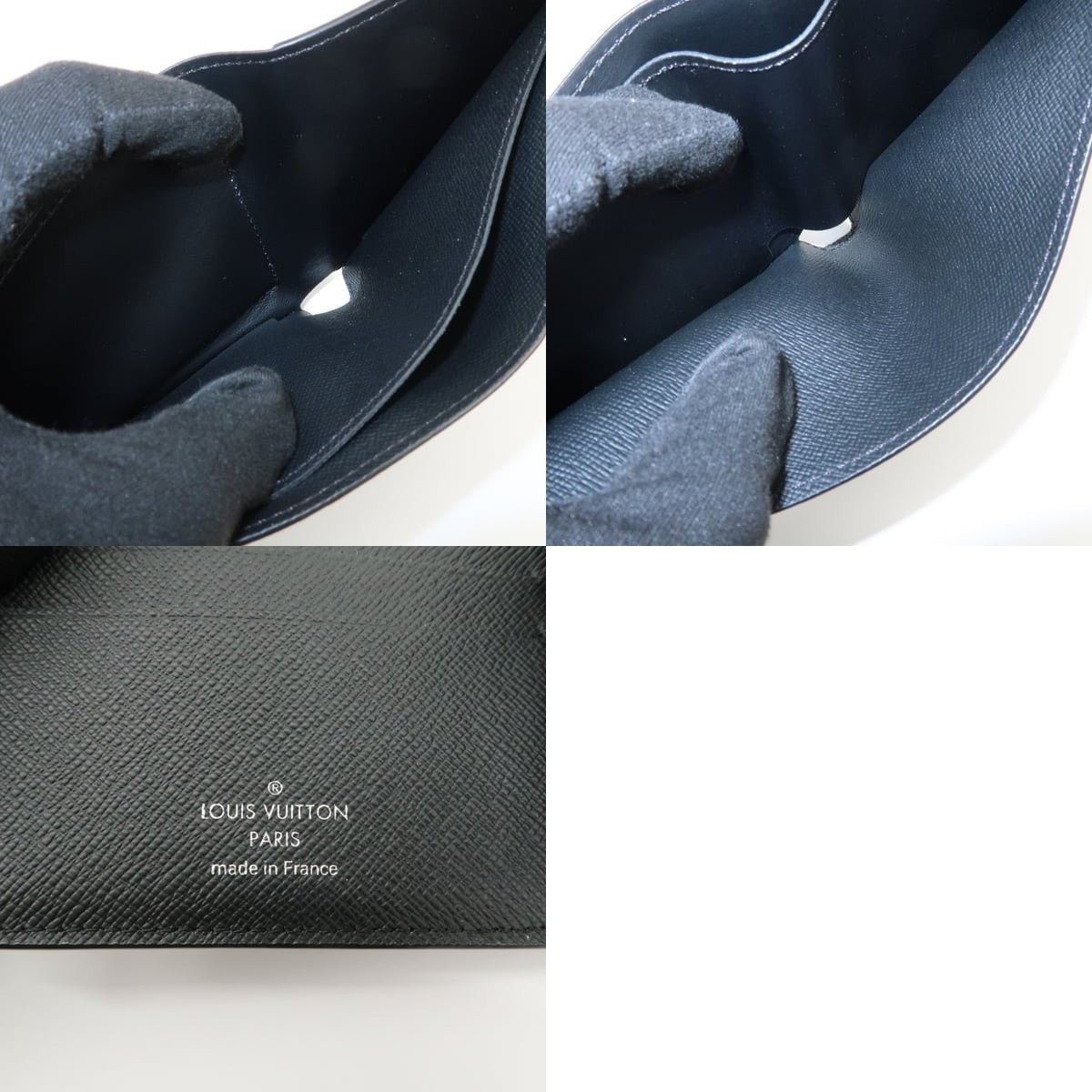 Louis Vuitton Louis Vuitton Taiga Portefeuille Marco NM Wallet Black Size ONE SIZE - 7 Thumbnail