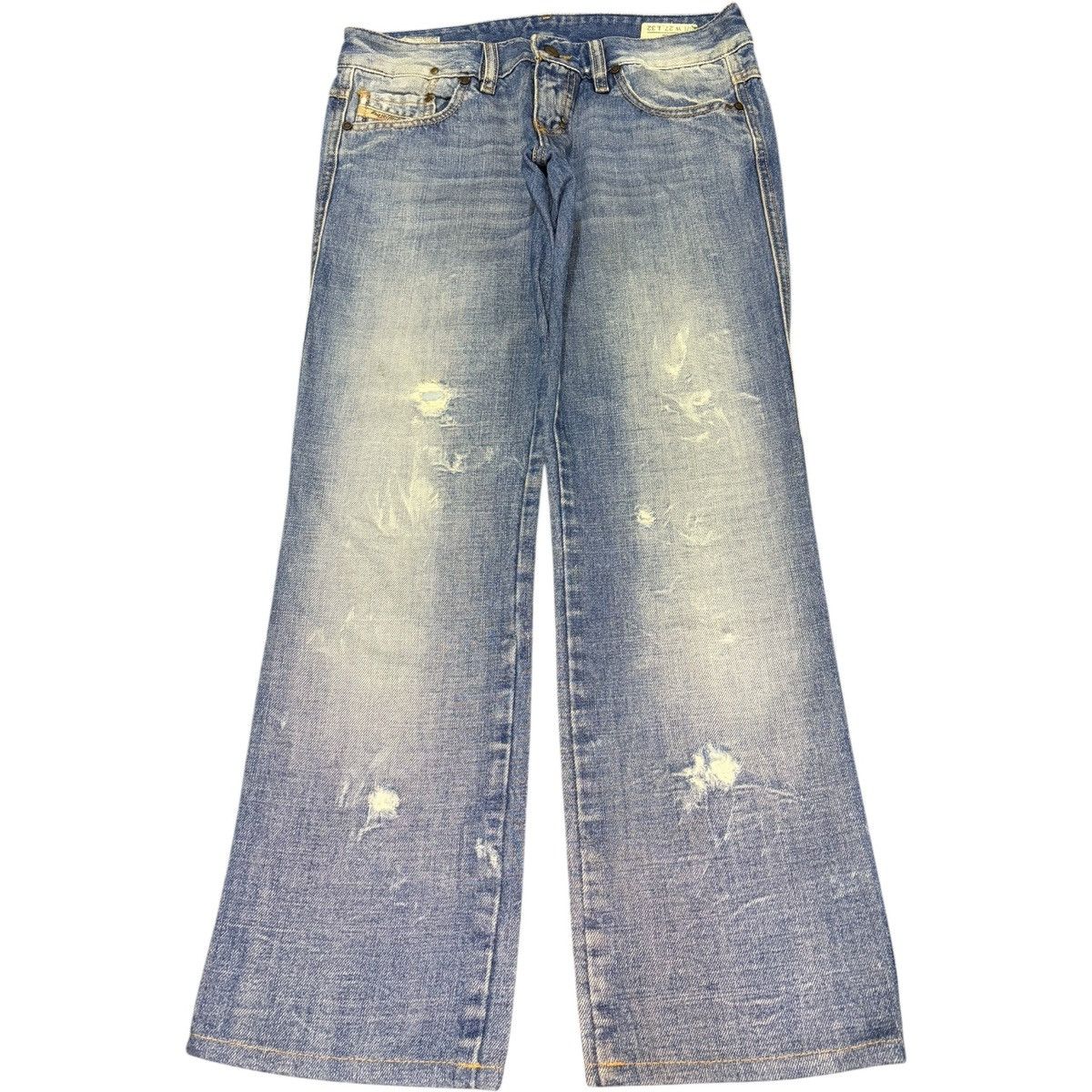Diesel Vintage Italy Diesel Lhela Faded Wash Distressed Jeans Size 29" - 1 Thumbnail