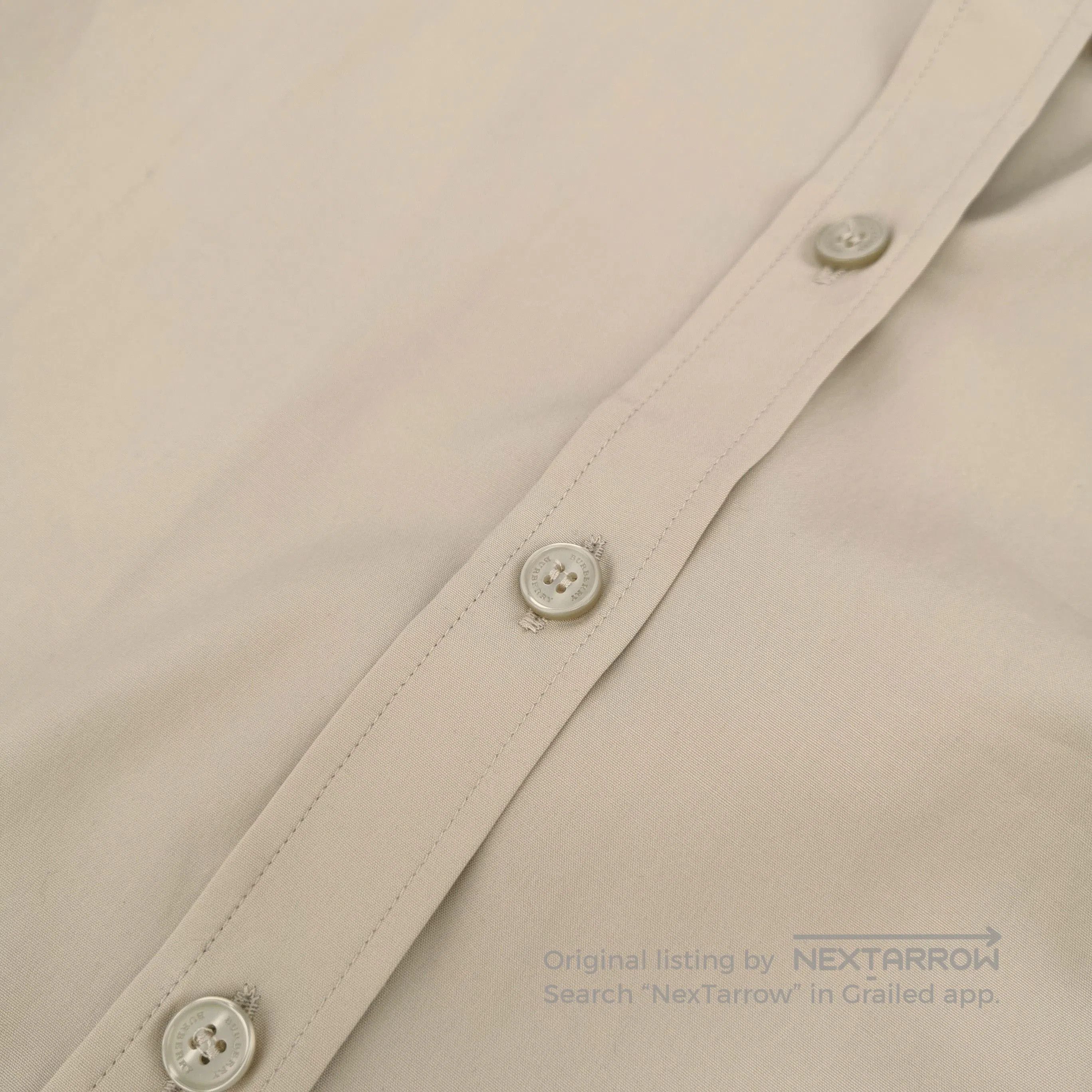 Burberry Burberry Beige Cotton Long Sleeve Shirt . Size US XS / EU 42 / 0 - 3 Thumbnail