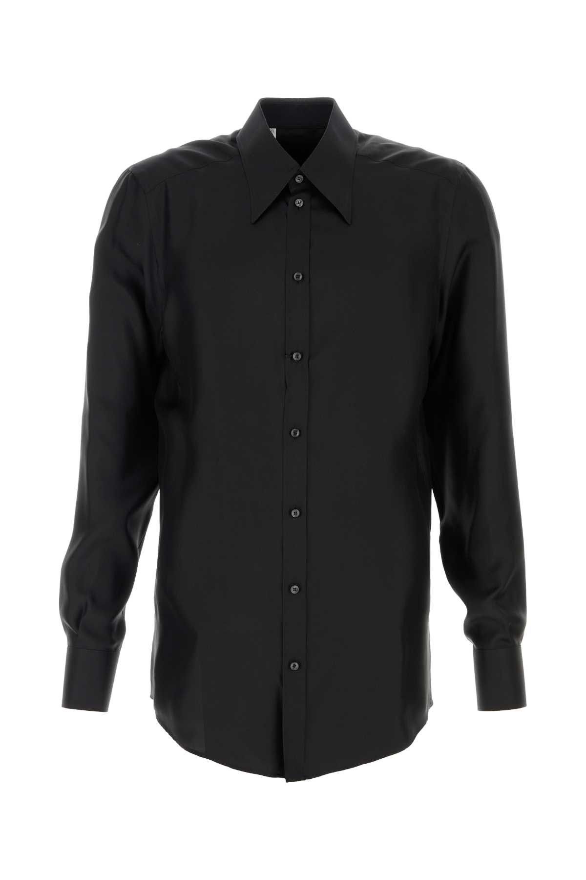Black Satin Shirt