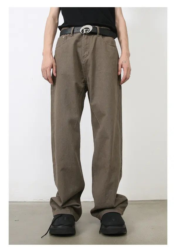 VIBE Retro men's wide-leg loose American cleanfit straight jeans Size US 32 / EU 48 - 8 Thumbnail