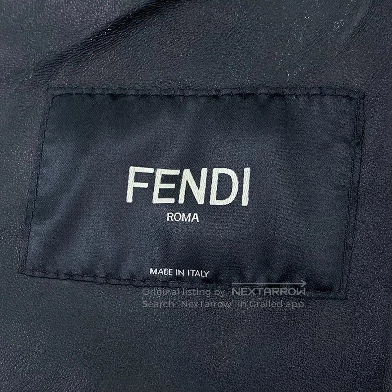 Fendi Fendi Logo Reversible Lapel Zip Jacket Outerwear. Size US S / EU 44-46 / 1 - 5 Thumbnail