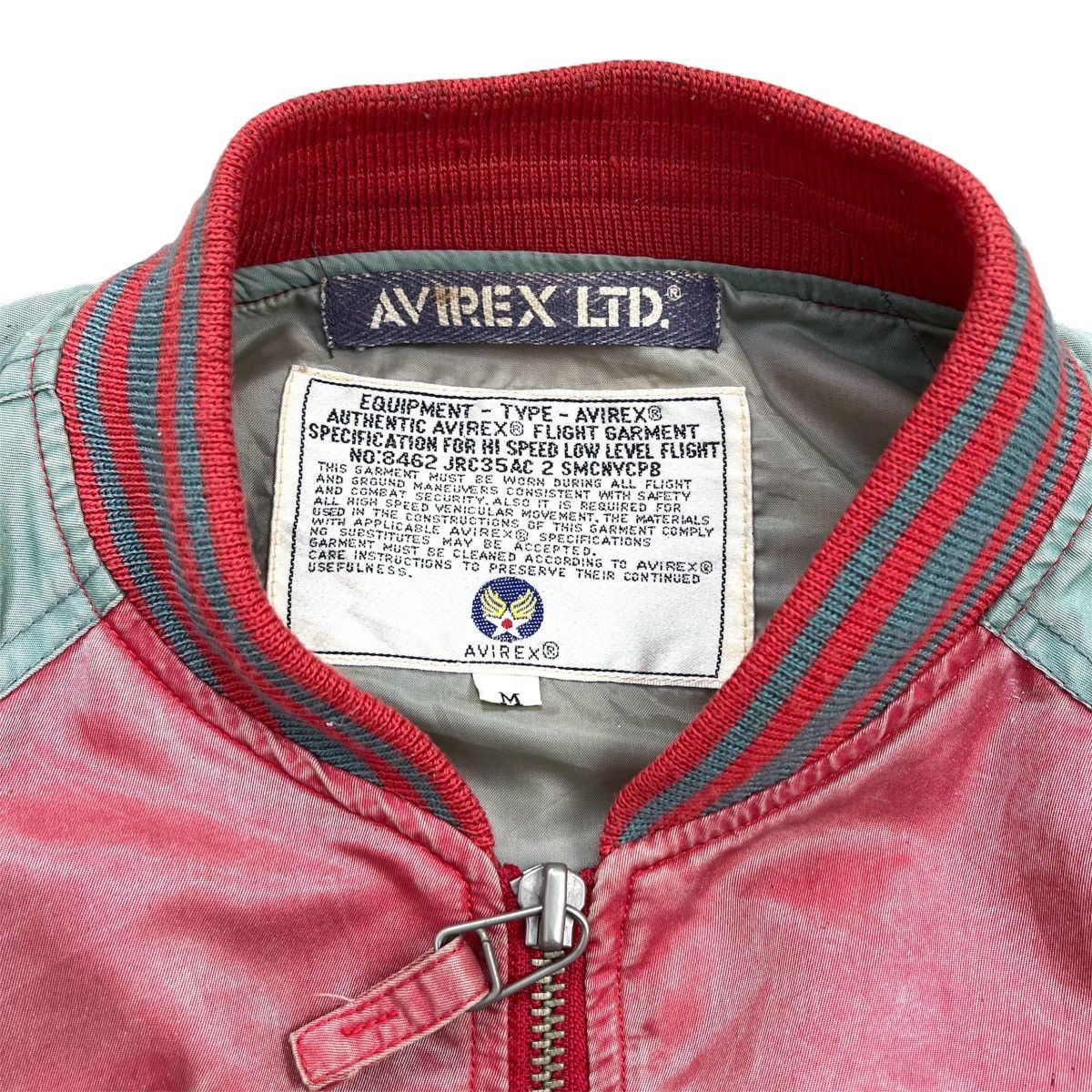 Vintage Avirex USA Big Logo Ma1 Bomber Flight Jacket