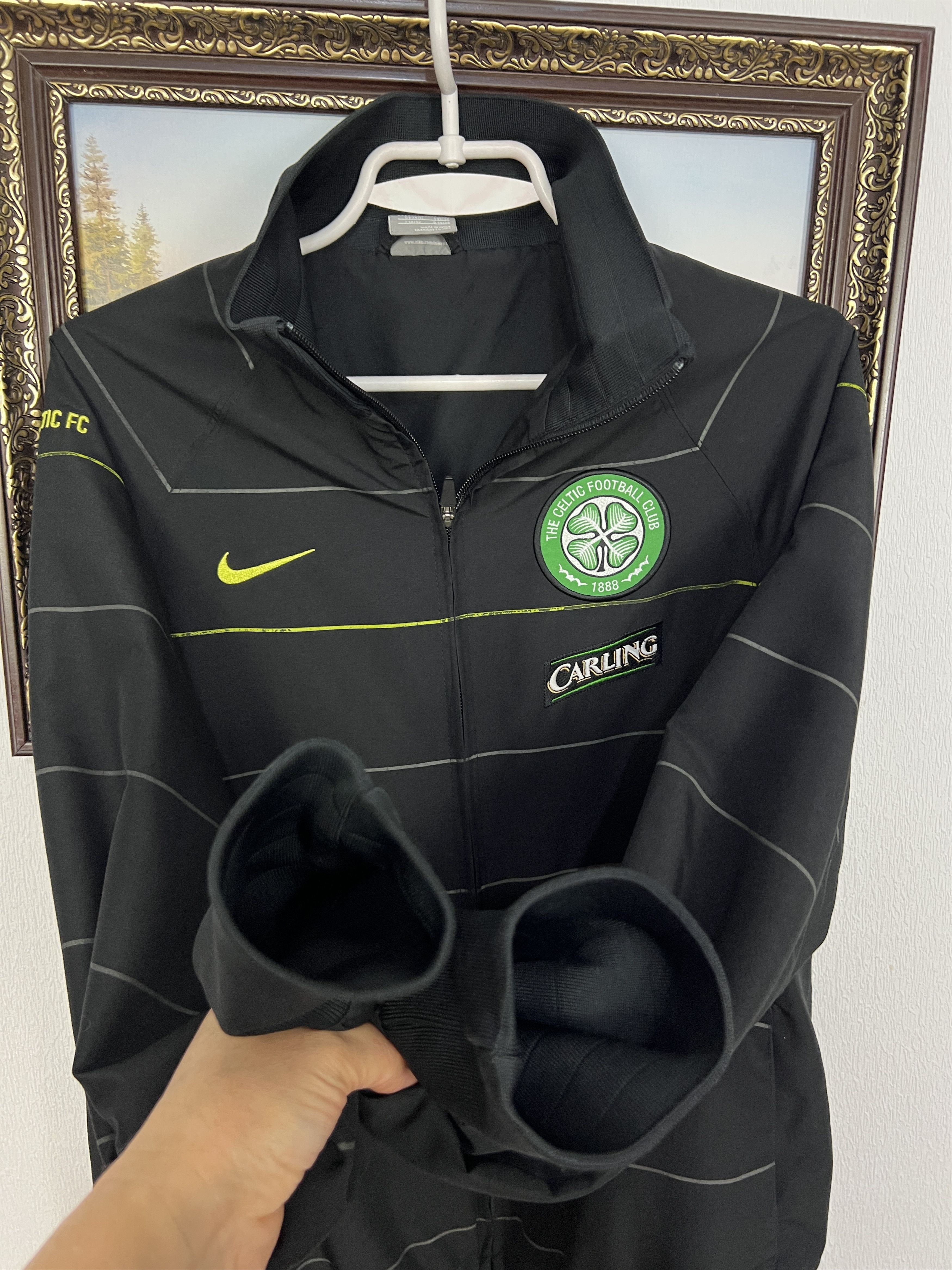 Nike Vintage Celtic Football Jacket Soccer Track Top Zip Rare Size US M / EU 48-50 / 2 - 4 Thumbnail