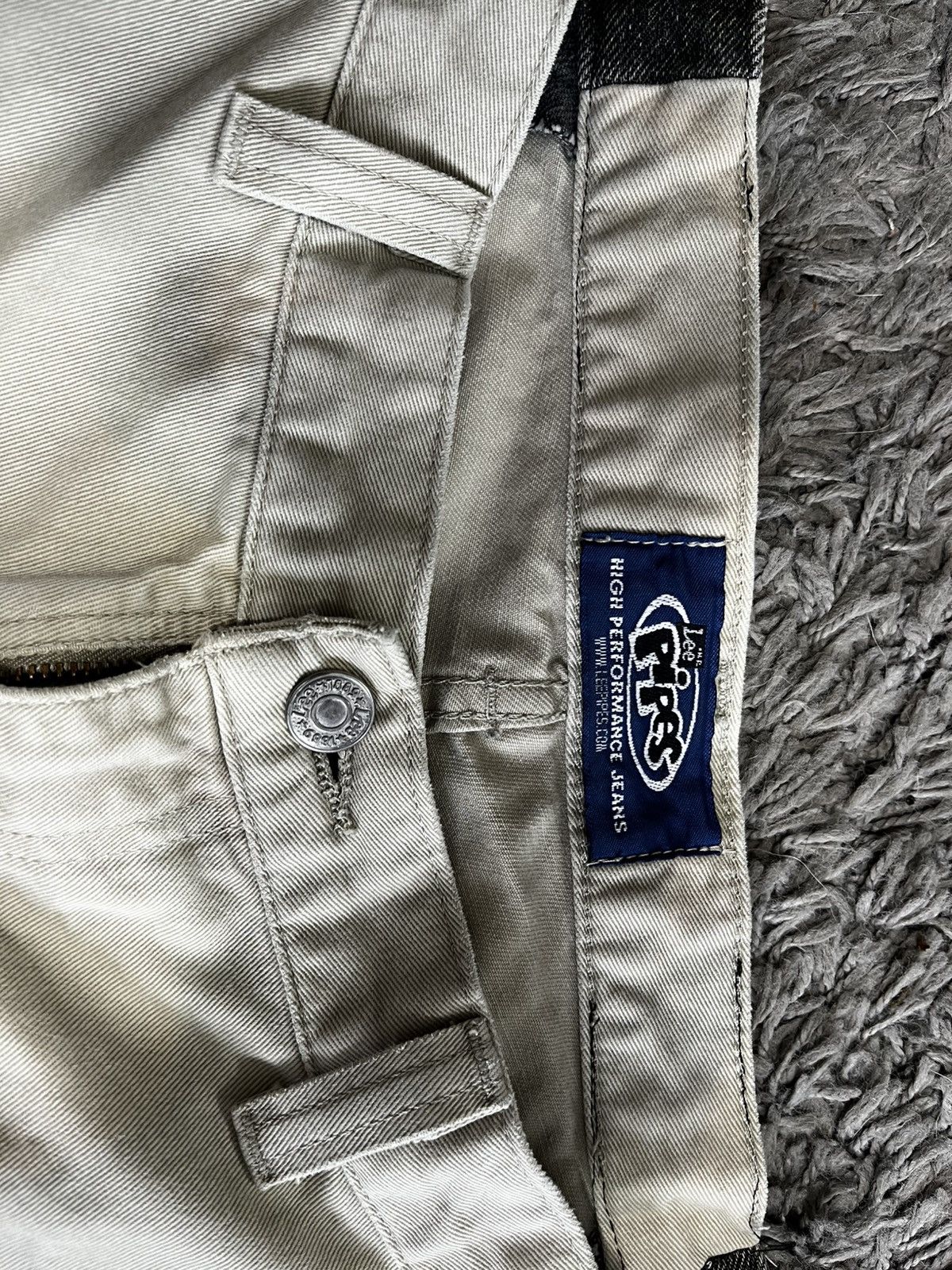 Lee × Vintage Lee Pipes Baggy Mesh Jorts Shorts Vintage BMX Size US 38 / EU 54 - 3 Thumbnail