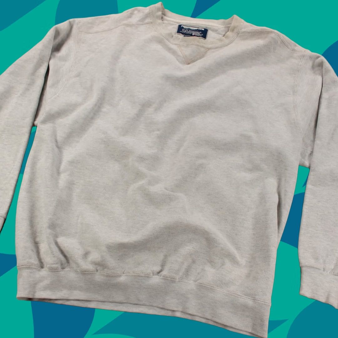 Vintage VTG LL BEAN Sweatshirt Large Tall LT Gray Russell USA Made VINTAGE Pullover Mens Size US L / EU 52-54 / 3 - 1 Thumbnail