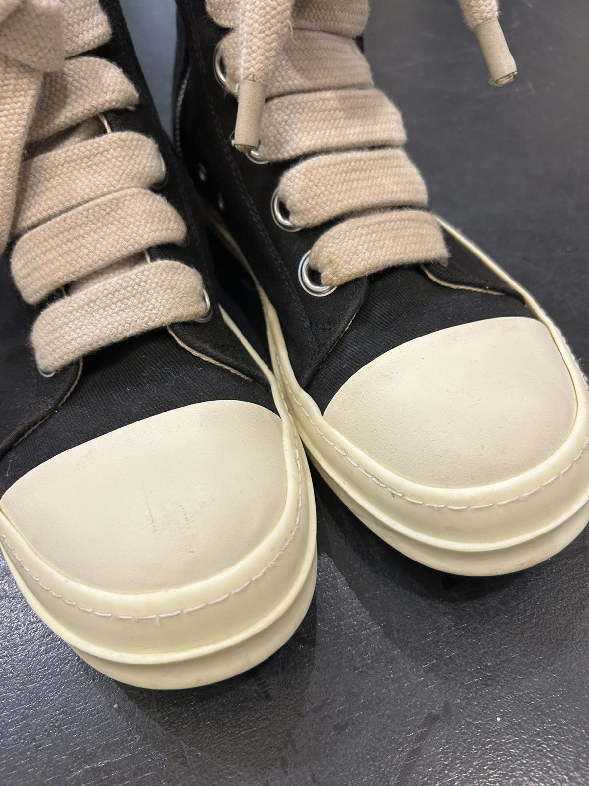 Rick Owens Drkshdw Rick Owens DRKSHDW Jumbolace Ramones Size US 12 / EU 45 - 8 Thumbnail