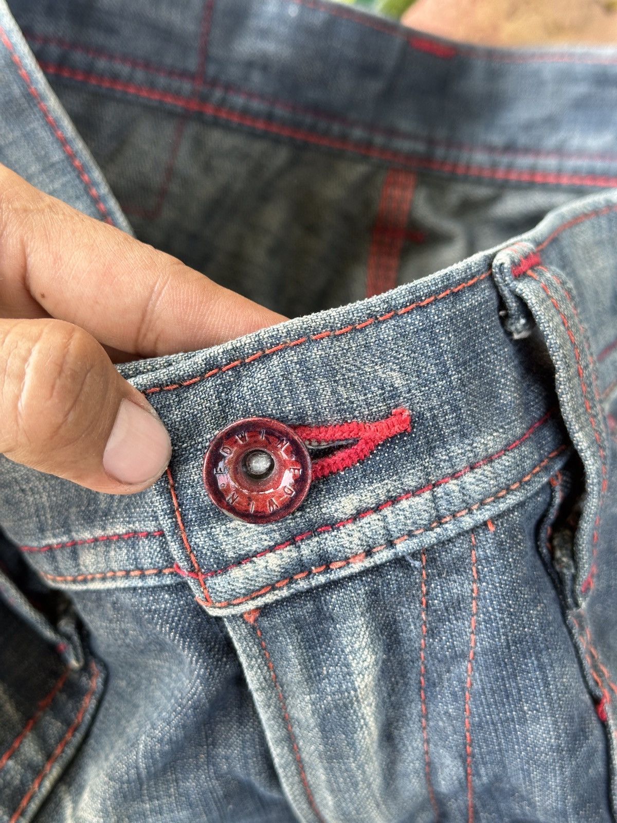 Kapital 💥Edwin Blue Trip 503💥 Crazy Design Edwin Carpenter💥 Size US 34 / EU 50 - 12 Thumbnail
