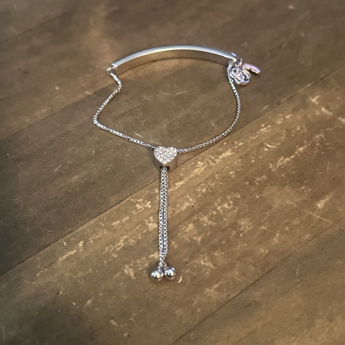 Other IBB silver tone Grandma crystal bar adjustable bracelet Size ONE SIZE - 6 Thumbnail
