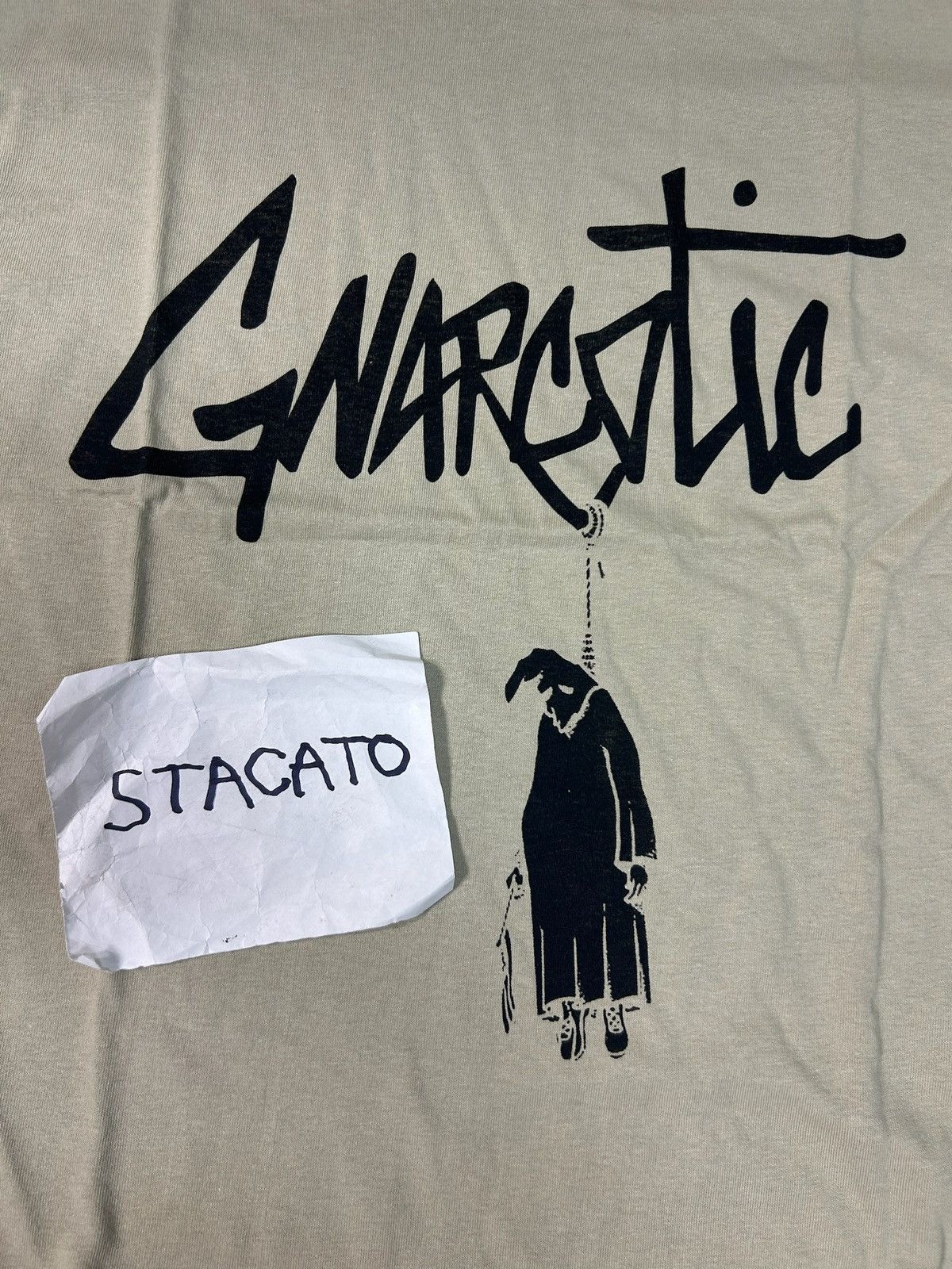 Gnarcotic × Rap Tees Gnarcotic Lil Gnar The Crow Tee Tan Size US M / EU 48-50 / 2 - 3 Thumbnail