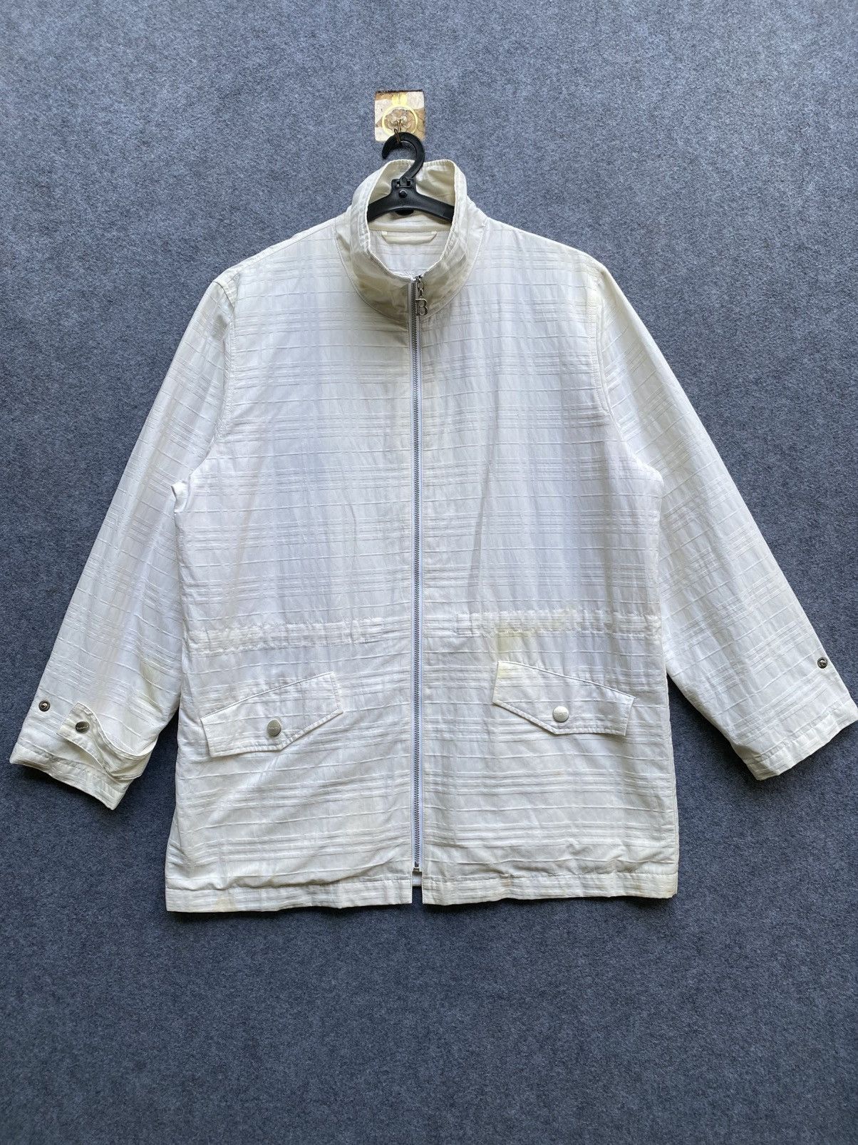 Vintage burberry golf nova check sample zipper jacket