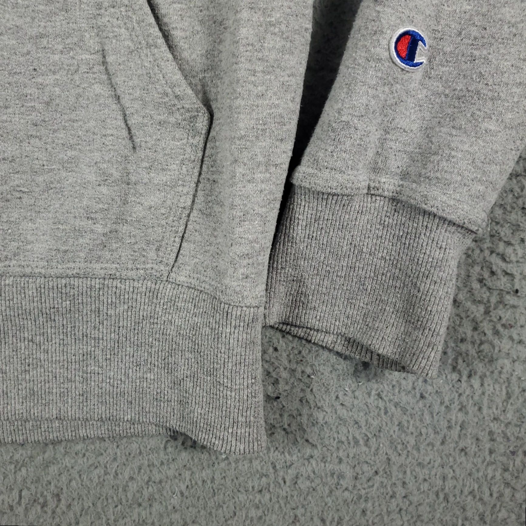 Champion VINTAGE Champion Hoodie Pullover Mens Small Gray Casual All Seasons Sports Size US S / EU 44-46 / 1 - 5 Thumbnail