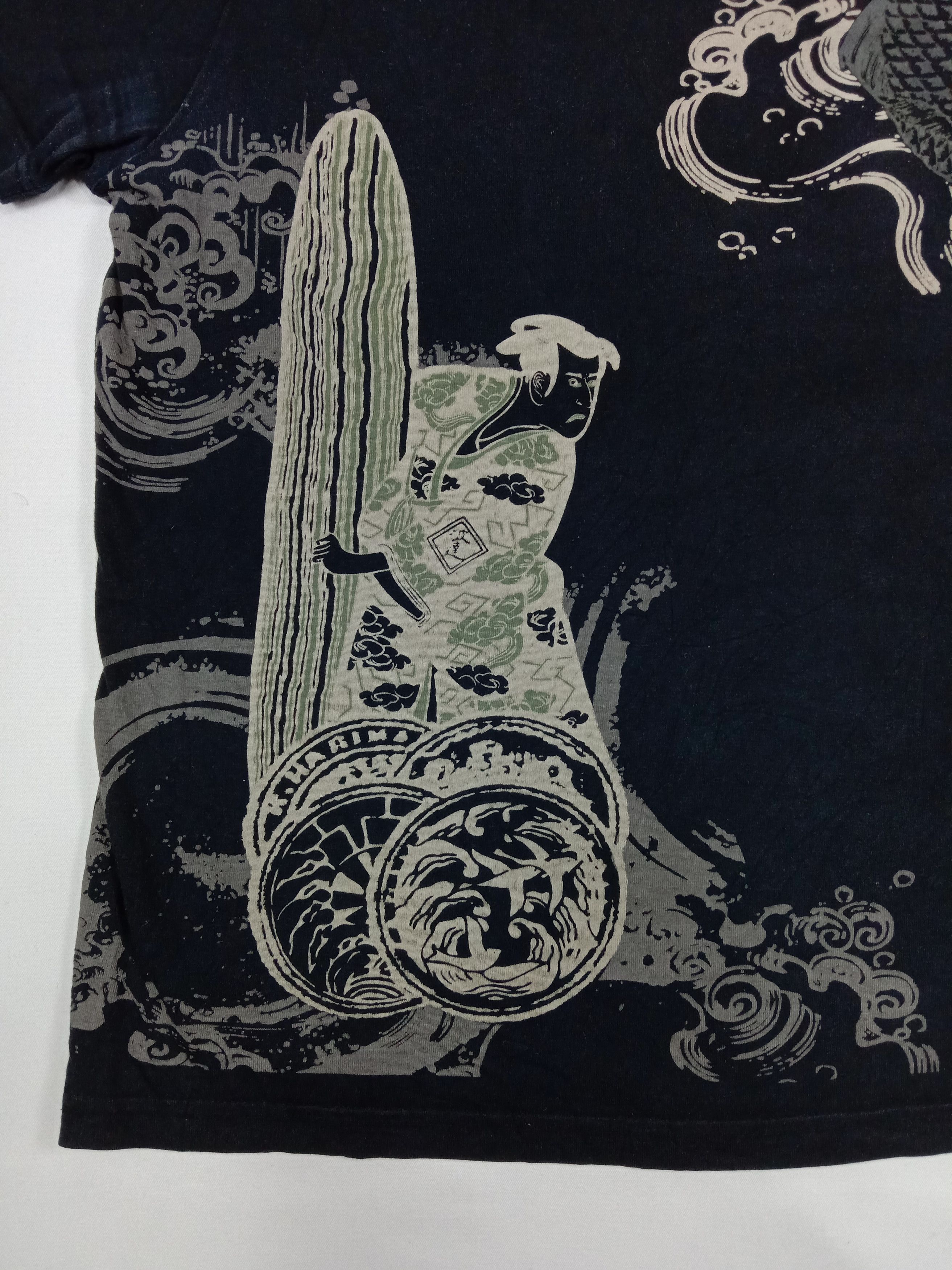 Japanese Brand Vintage Nominoritatsujin Art Sukajan T Shirts Size US XL / EU 56 / 4 - 4 Thumbnail