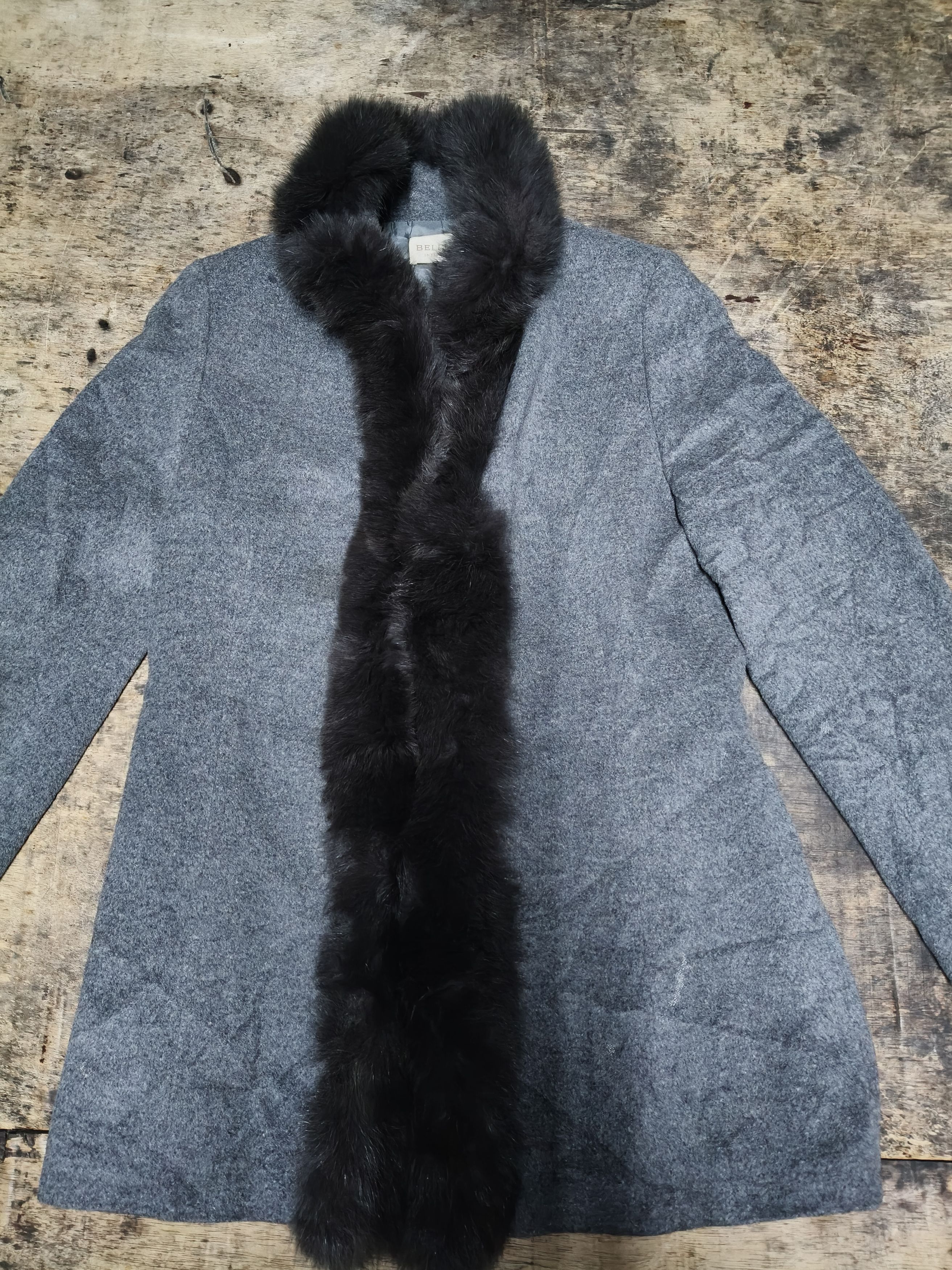 Japanese Brand Bellucci faux fur wool Coat Size M / US 6-8 / IT 42-44 - 5 Thumbnail