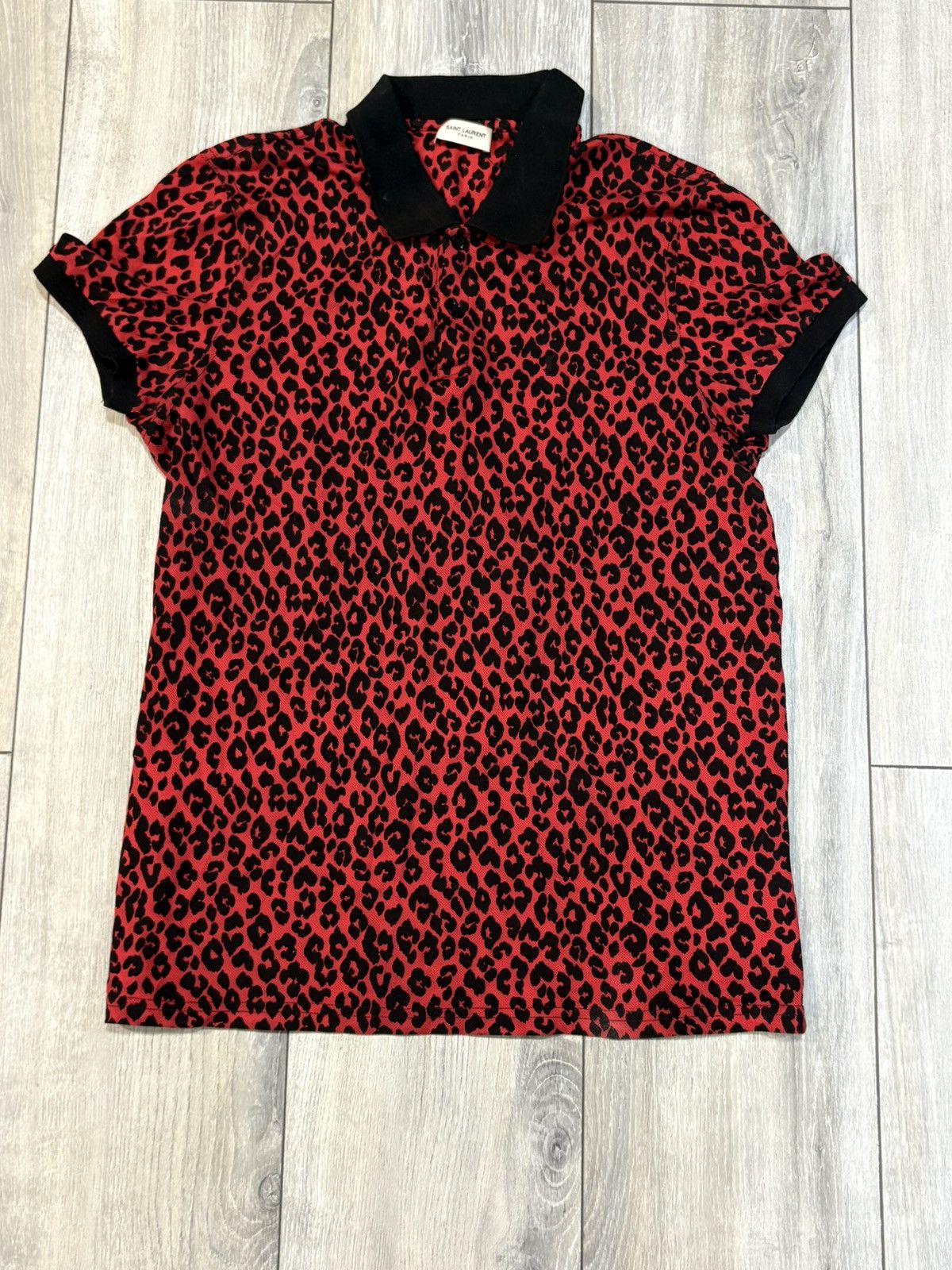 Saint Laurent Paris saint laurent paris ss14 red baby cat polo Size US M / EU 48-50 / 2 - 1 Thumbnail