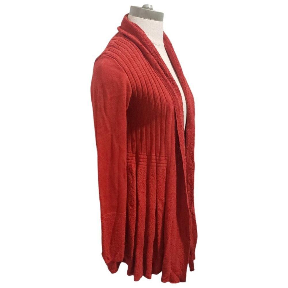 Designer CT1915 Ethyl Long Sleeve Red Open Cardigan L Size L / US 10 / IT 46 - 3 Thumbnail