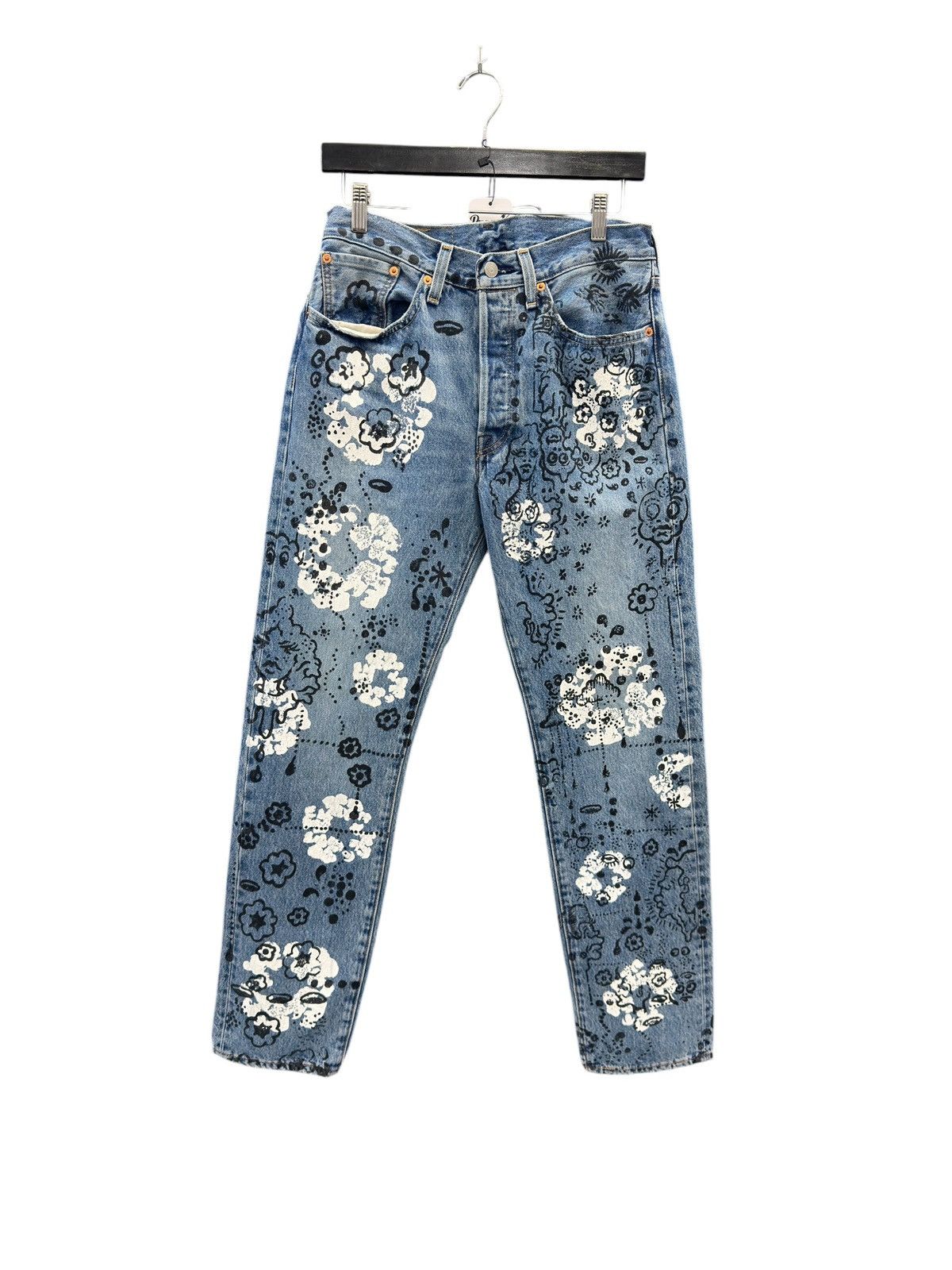 Denim Tears Irak Floral Denim Jeans