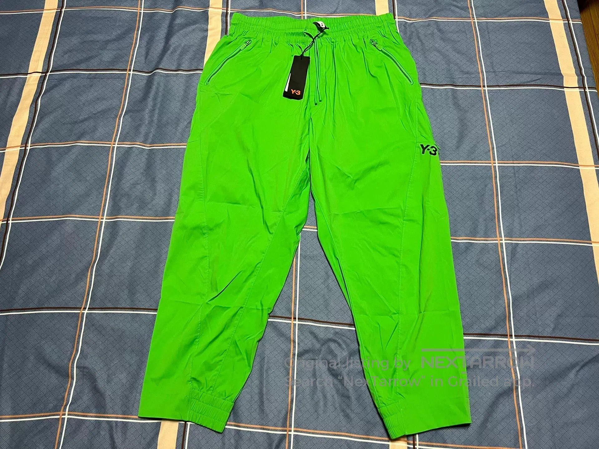 Y-3 Y-3 Men's Slim Fit Green Pants. Size US 30 / EU 46 - 1 Thumbnail