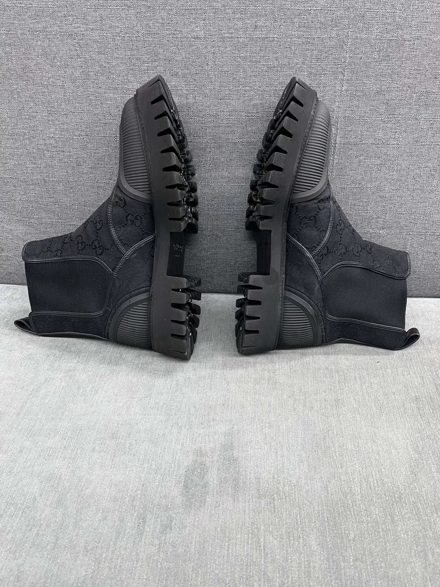 Gucci Gucci GG Monogram black short boots US 8 99 New Size US 8 / EU 41 - 4 Thumbnail