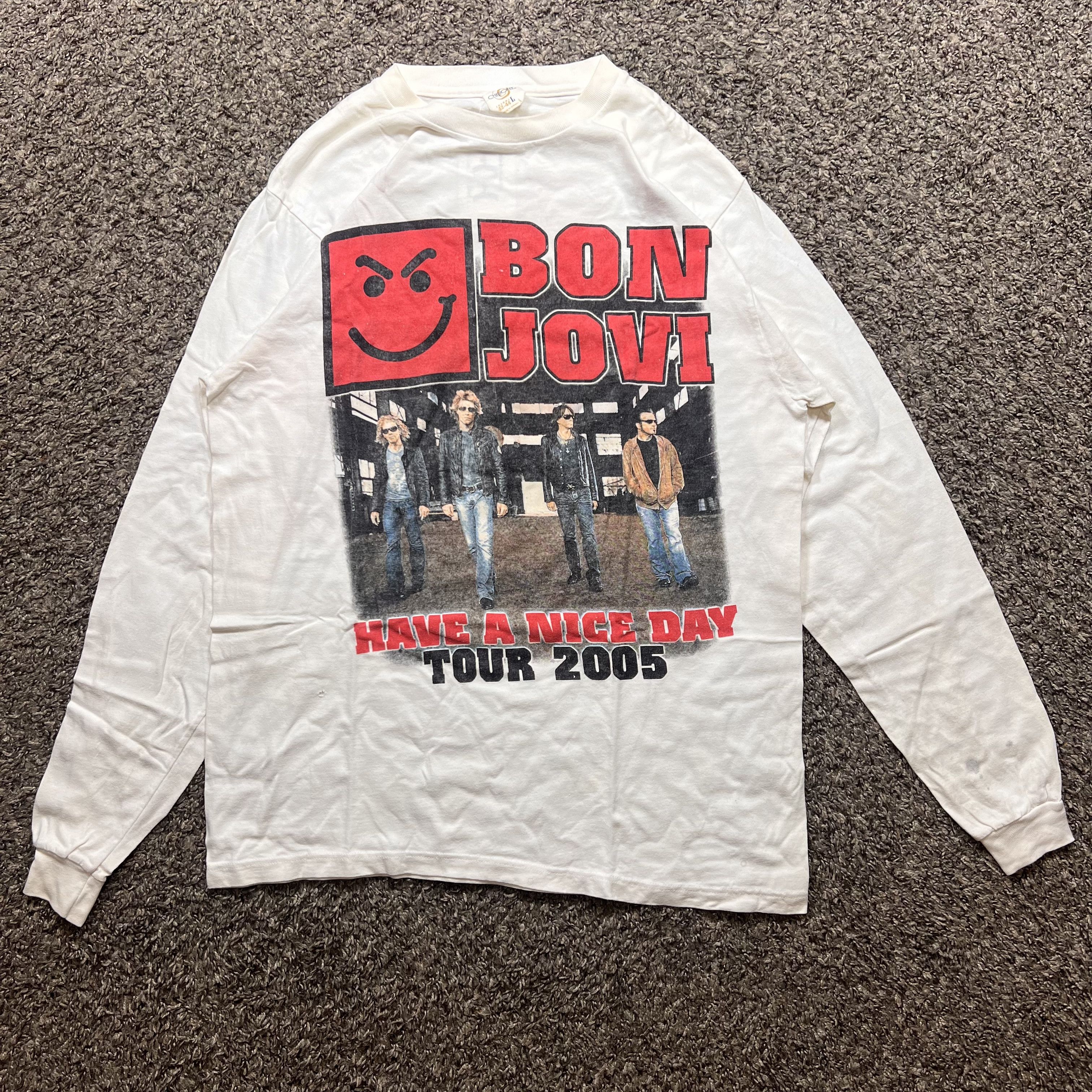 Band Tees × Bon Jovi × Cherokee 2005 Bon Jovi "Have A Nice Day" Tour Band T Shirt Size US L / EU 52-54 / 3 - 1 Thumbnail