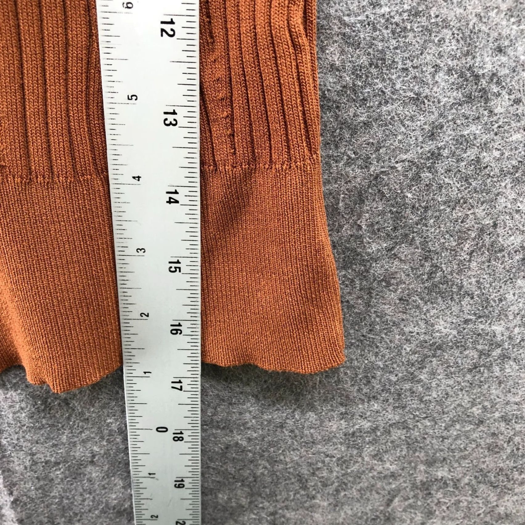 Vintage VINTAGE? No — Seek The Label Ribbed Knit Cami Top Womens XS Tan Brown V-Neck Tank Top Casual Basic Knit Sexy Slim Stretch Size XS / US 0-2 / IT 36-38 - 5 Thumbnail