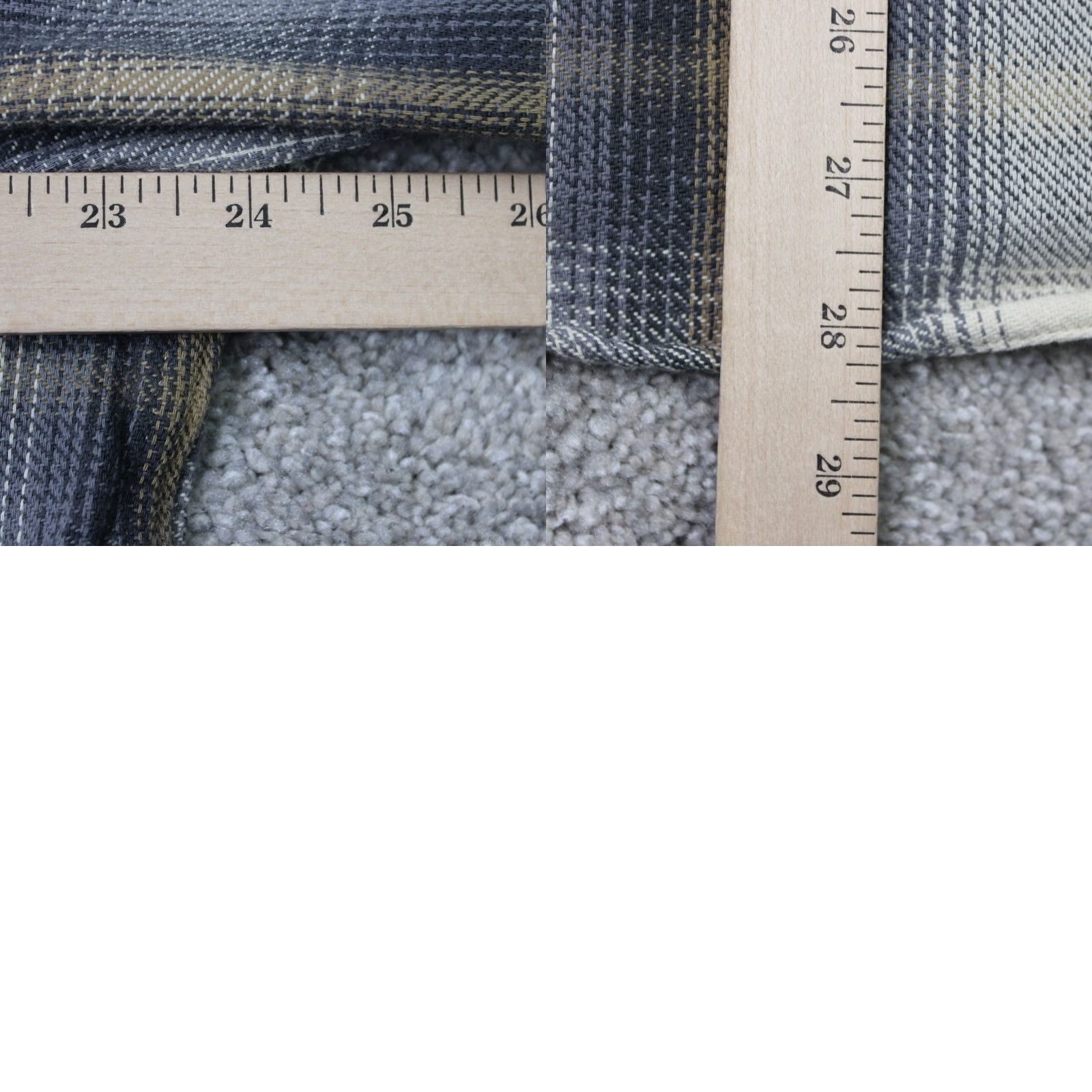 Vintage Tailor Vintage Shirt Mens Large Gray/Yellow Cotton Flannel Long Sleeve Button-Up, Plaid, Heavy Size US L / EU 52-54 / 3 - 8 Thumbnail