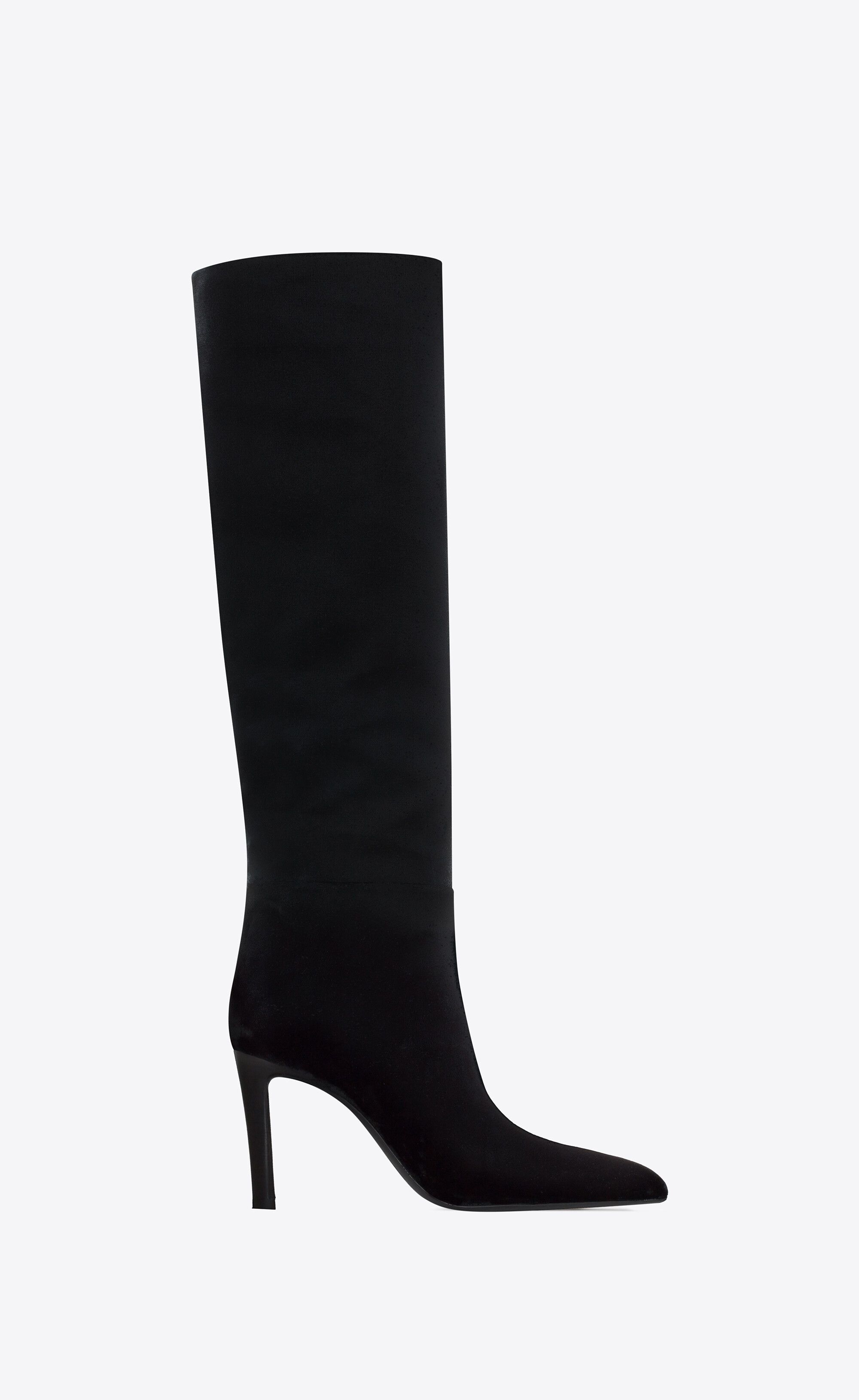 Saint Laurent Paris o1s1wg111224 Kidd Boots in Velvet in Black Size US 9 / IT 39 - 1 Thumbnail