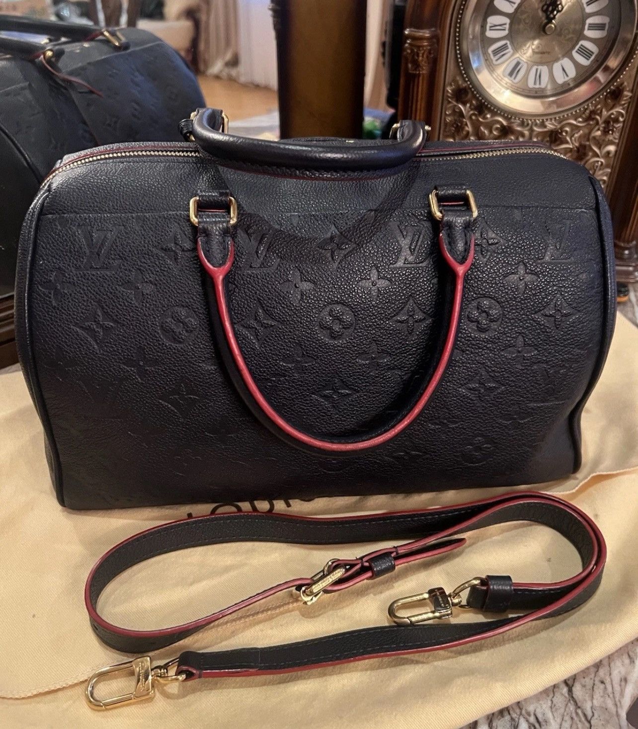 Louis Vuitton Louis Vuitton Speedy Bandouliere Empreinte Leather 30 Size ONE SIZE - 6 Thumbnail