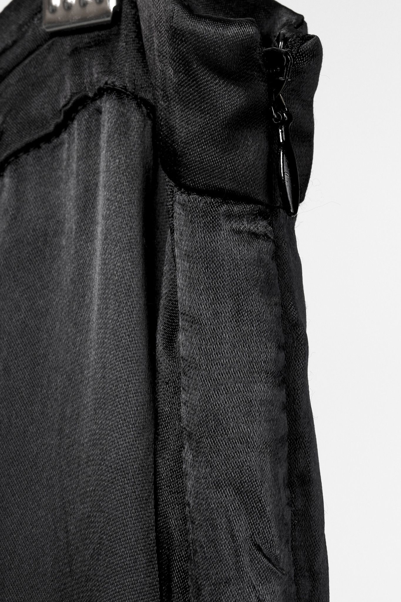 Balenciaga Balenciaga Black Satin Maxi Skirt Size 28" / US 6 / IT 42 - 7 Thumbnail