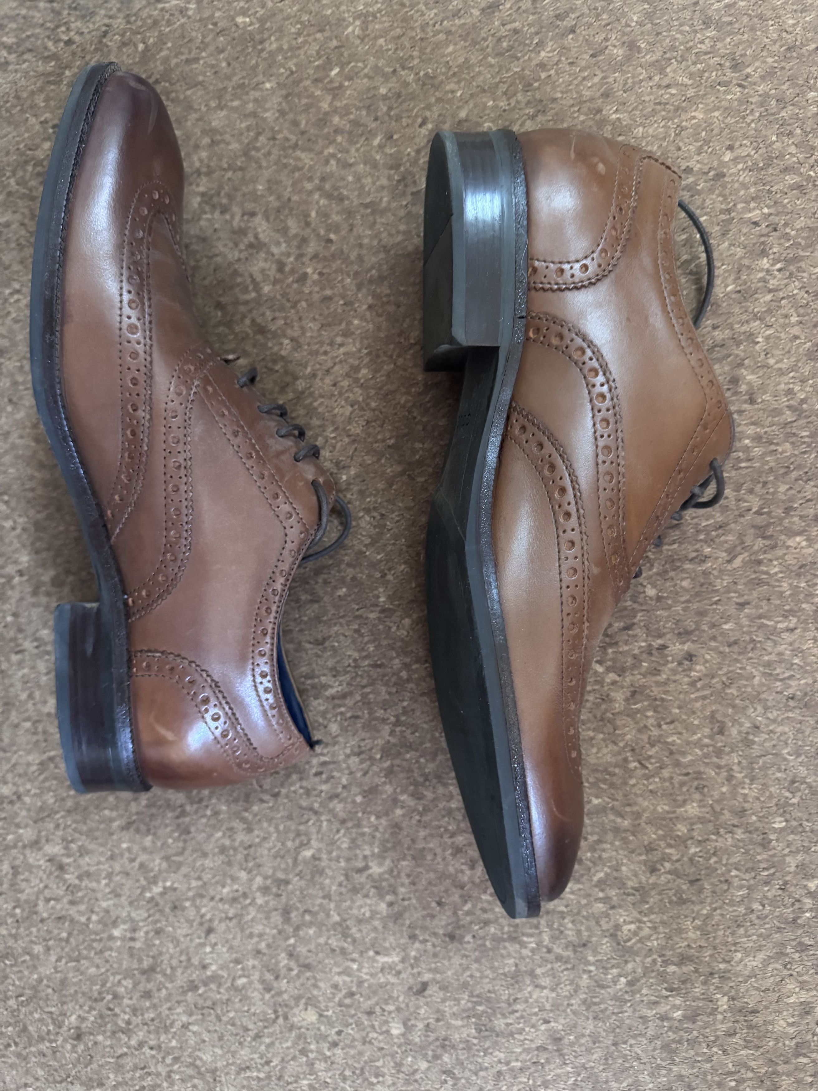Cole Haan Cole Haan Wingtip Oxford Shoes Brown Size US 9 / EU 42 - 4 Thumbnail