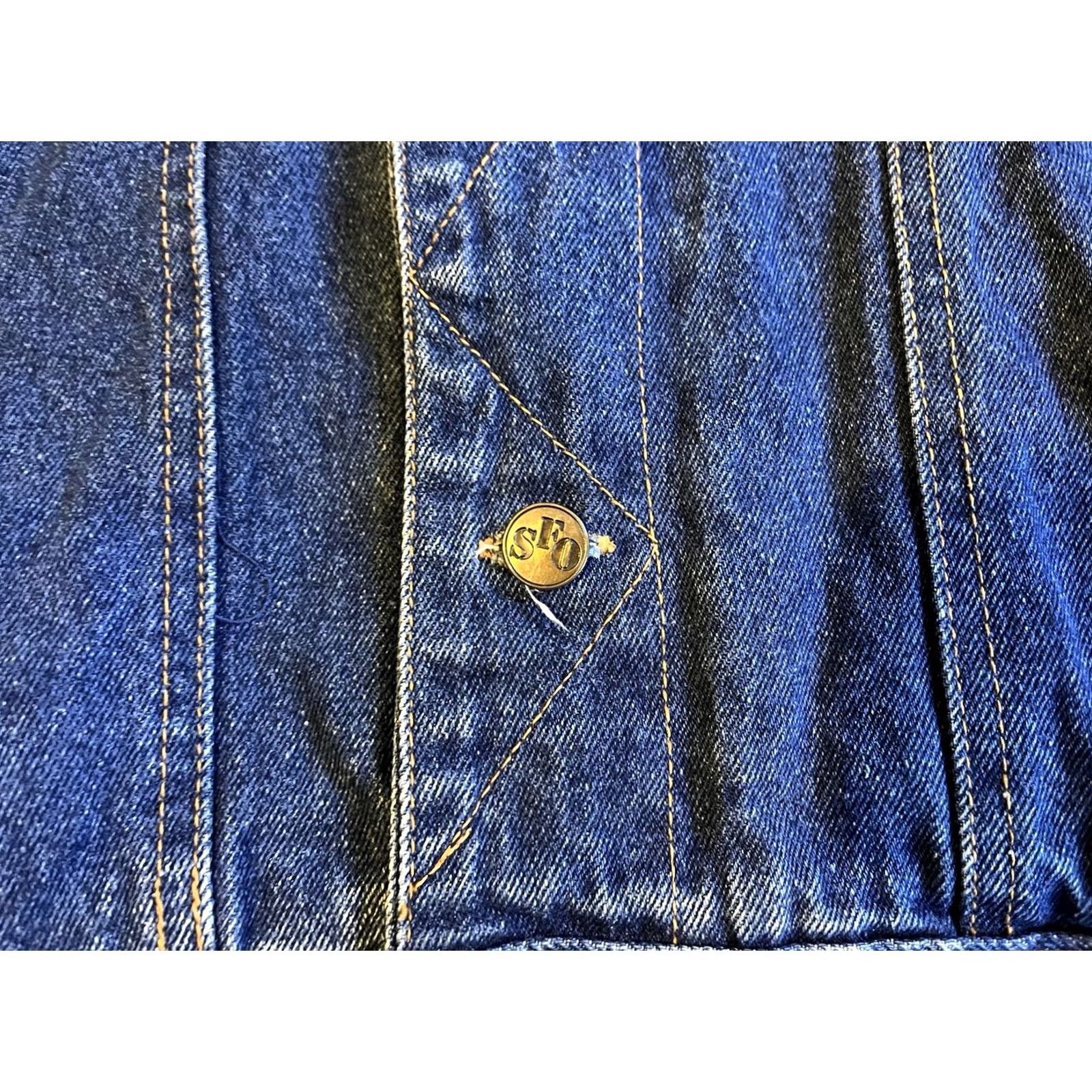 Denime VINTAGE Santa Fe Outback Denim Jacket Shirt Mens Small Blue Quilt Lined 90s Size US S / EU 44-46 / 1 - 4 Thumbnail