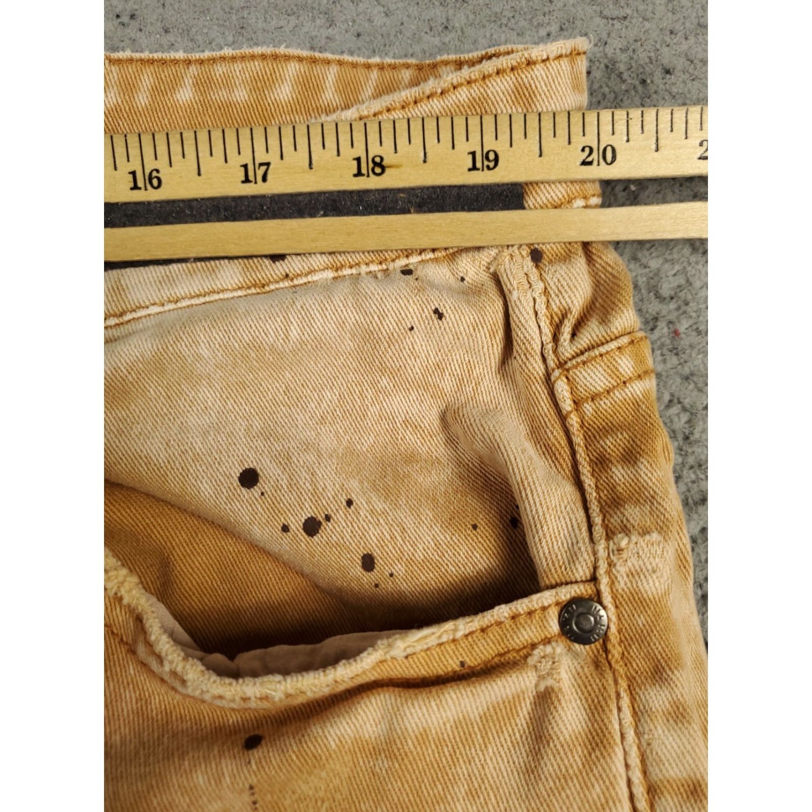 Denime KDNK Jeans Mens 38x30 Brown Slim Fit Denim Pants Size US 38 / EU 54 - 4 Thumbnail