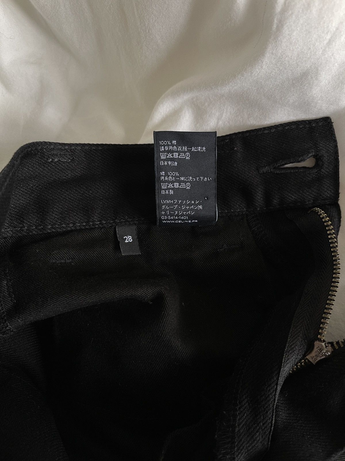 Celine × Hedi Slimane Dylan Flare Jeans in Pure Black Size US 27 - 6 Thumbnail